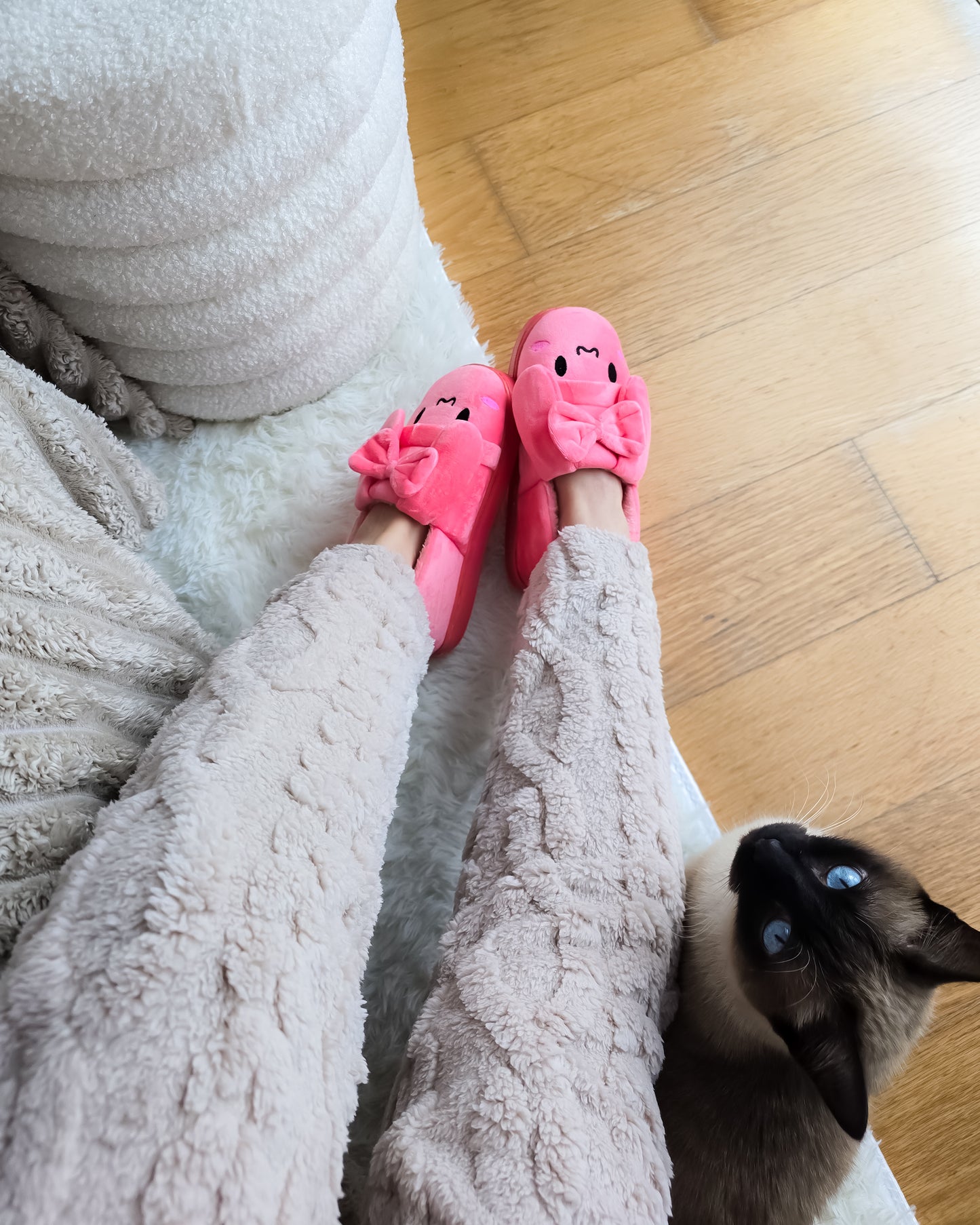 PANTUFAS CUTE CORAL