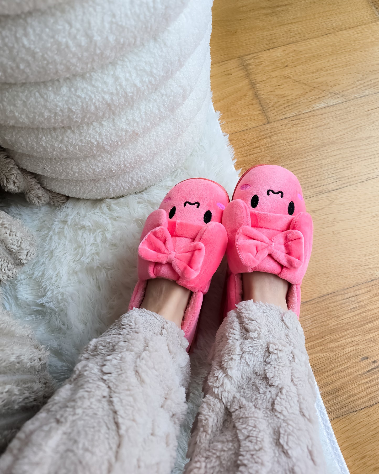 PANTUFAS CUTE CORAL