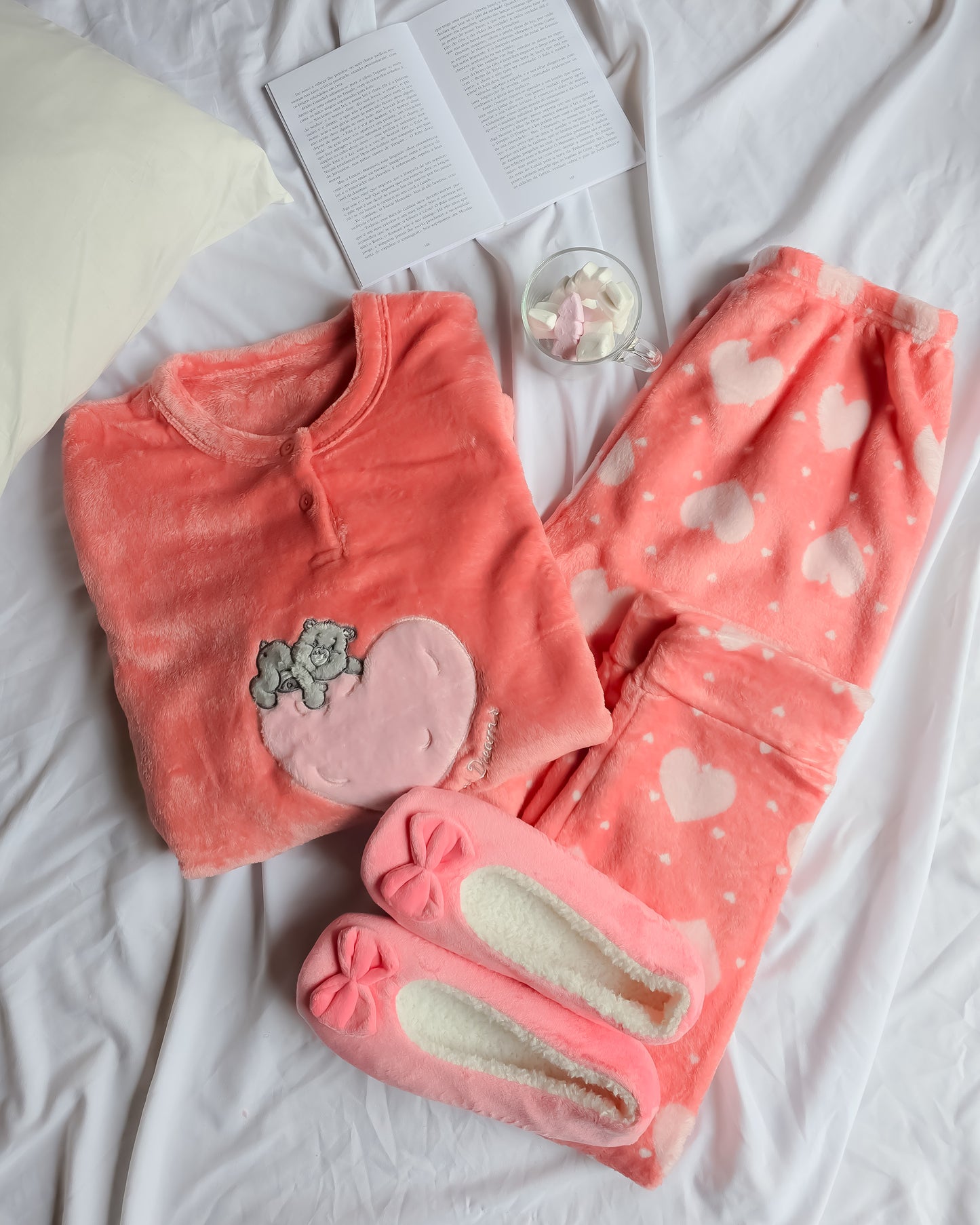 PIJAMA EVE PINK + OFERTA PANTUFAS
