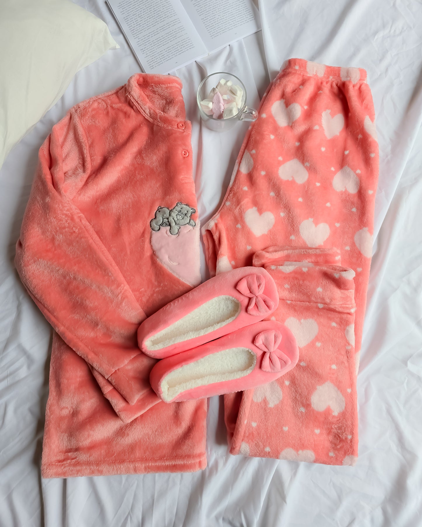 PIJAMA EVE PINK + OFERTA PANTUFAS