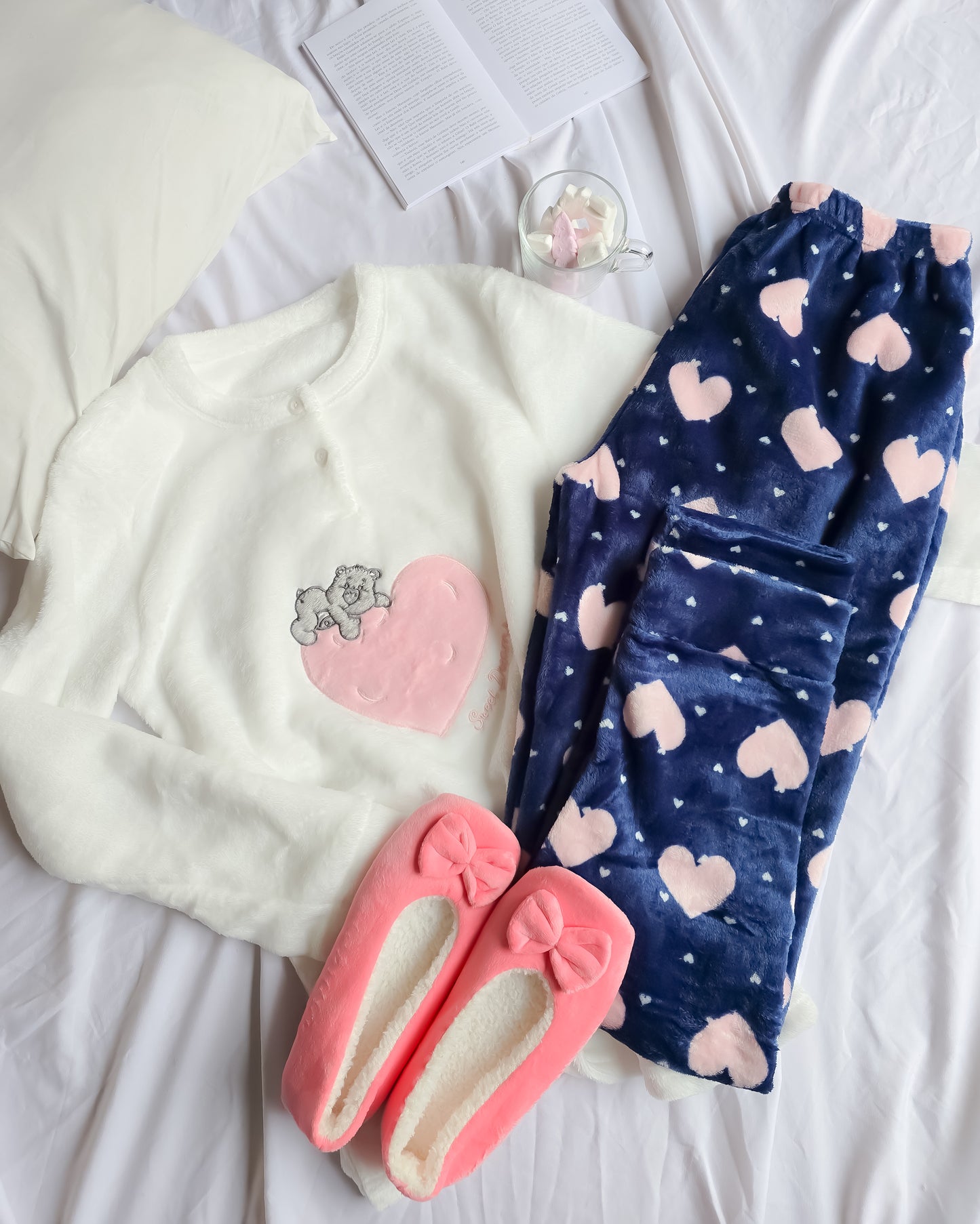 PIJAMA EVE WHITE + OFERTA PANTUFAS