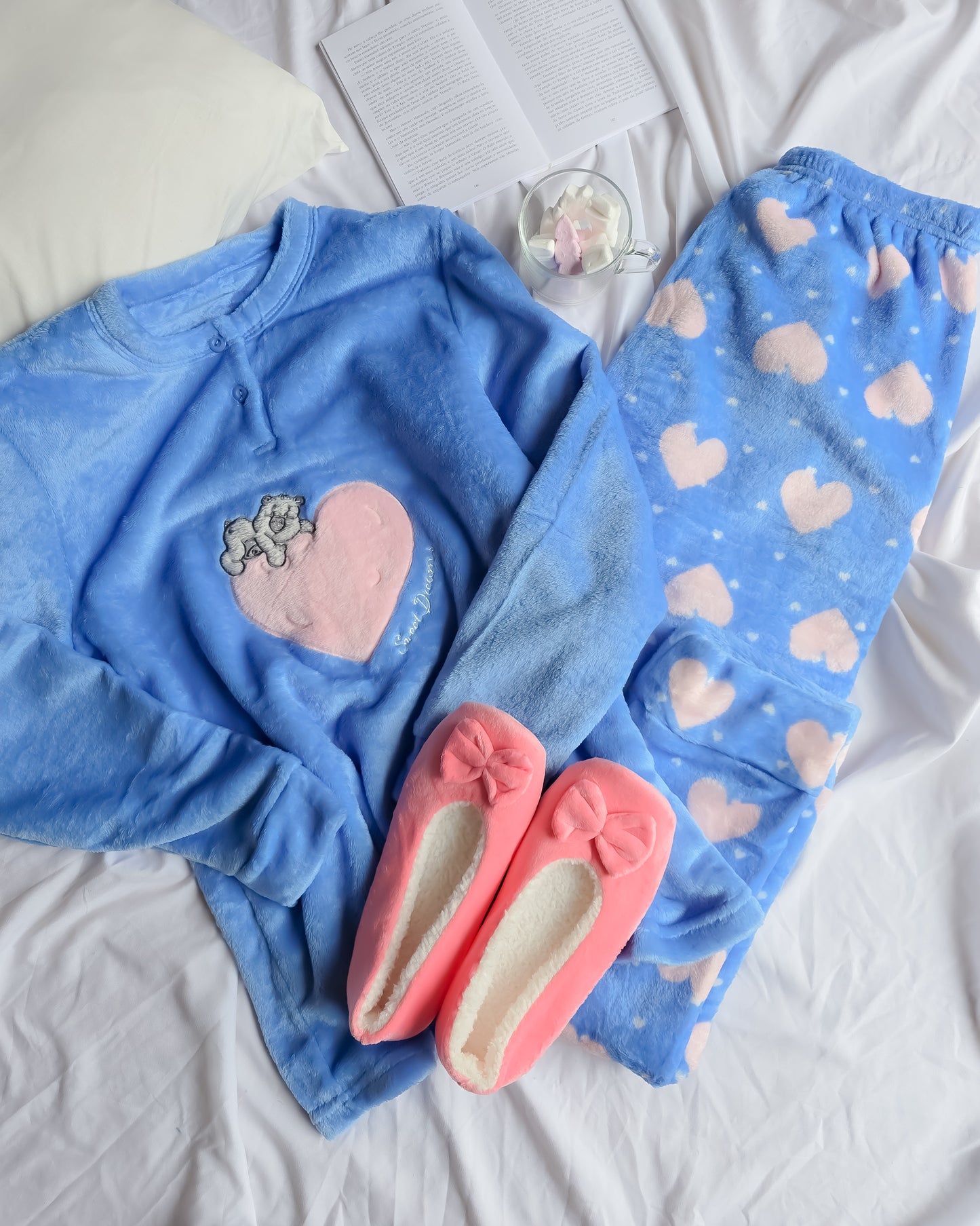 PIJAMA EVE BLUE + OFERTA PANTUFAS