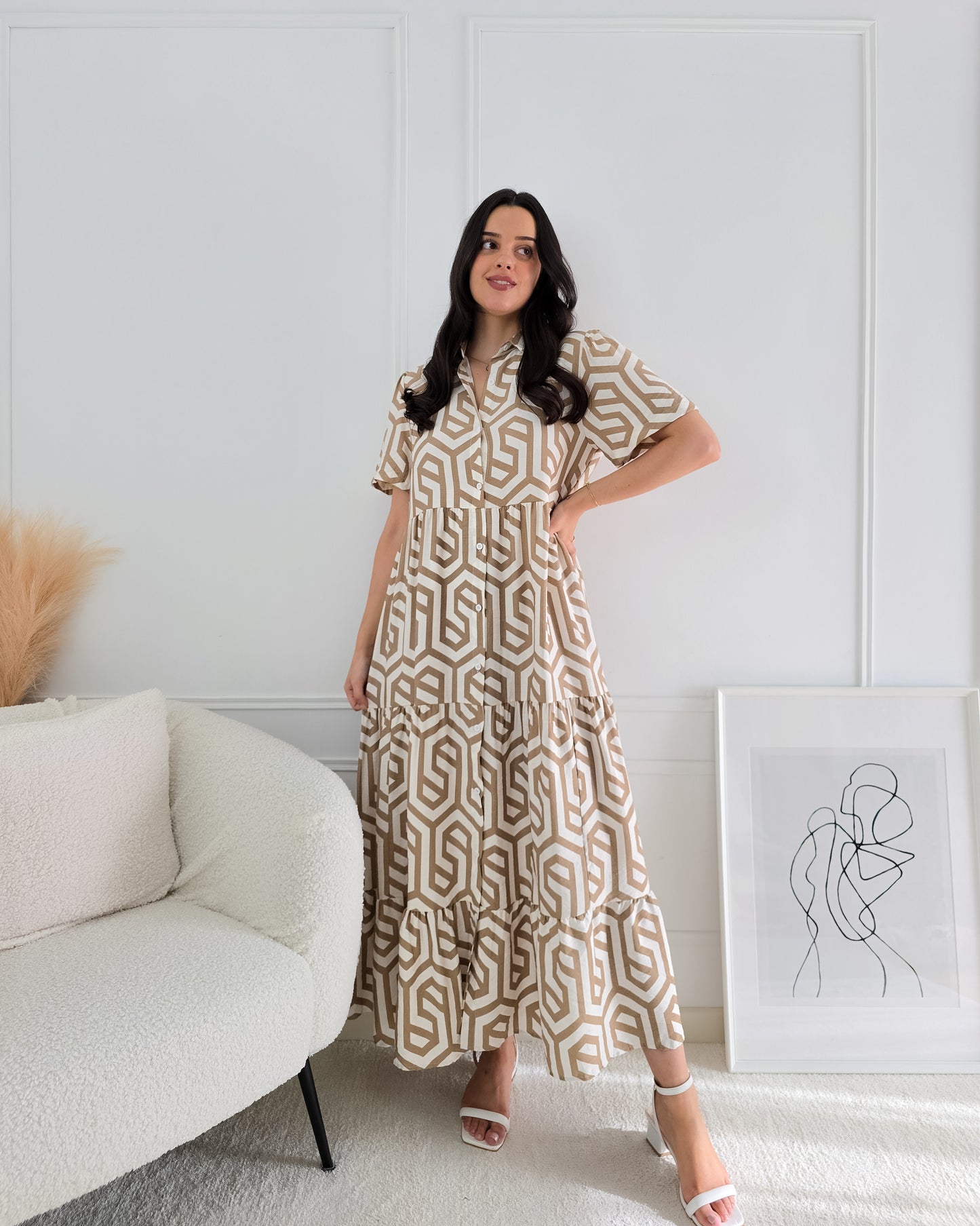 VESTIDO LAURA BEIGE