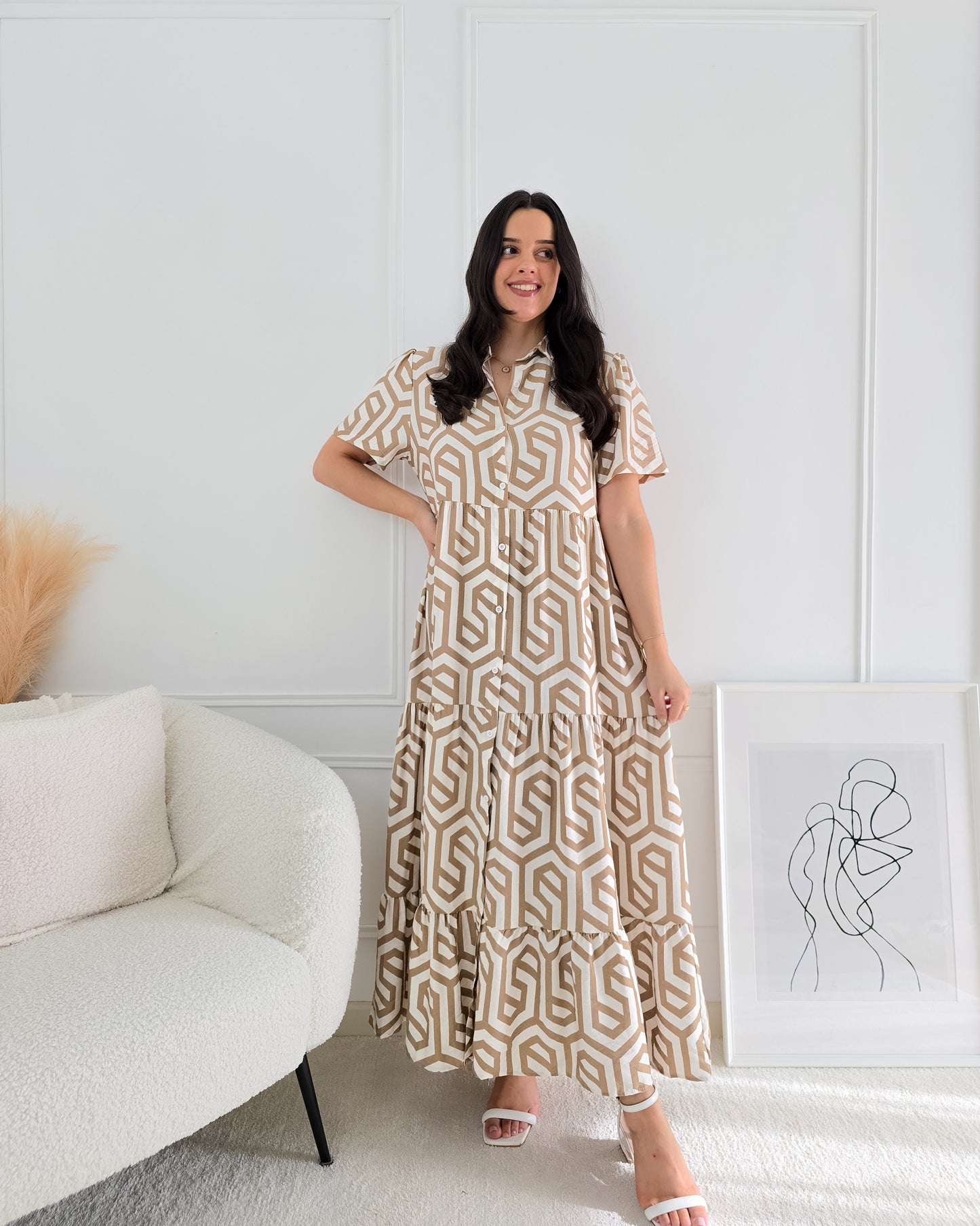 VESTIDO LAURA BEIGE