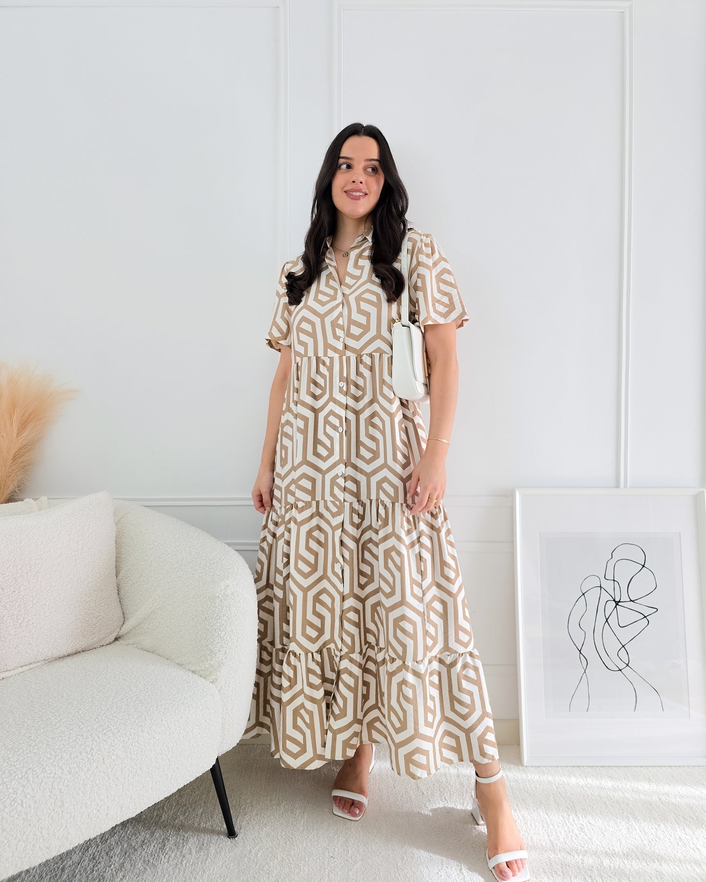 VESTIDO LAURA BEIGE