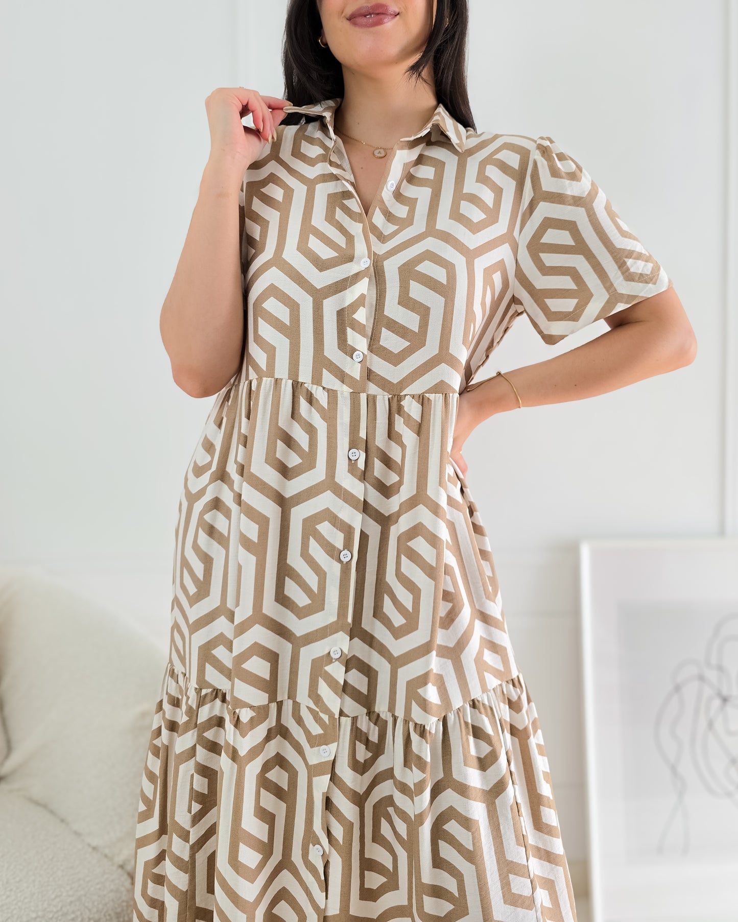 VESTIDO LAURA BEIGE