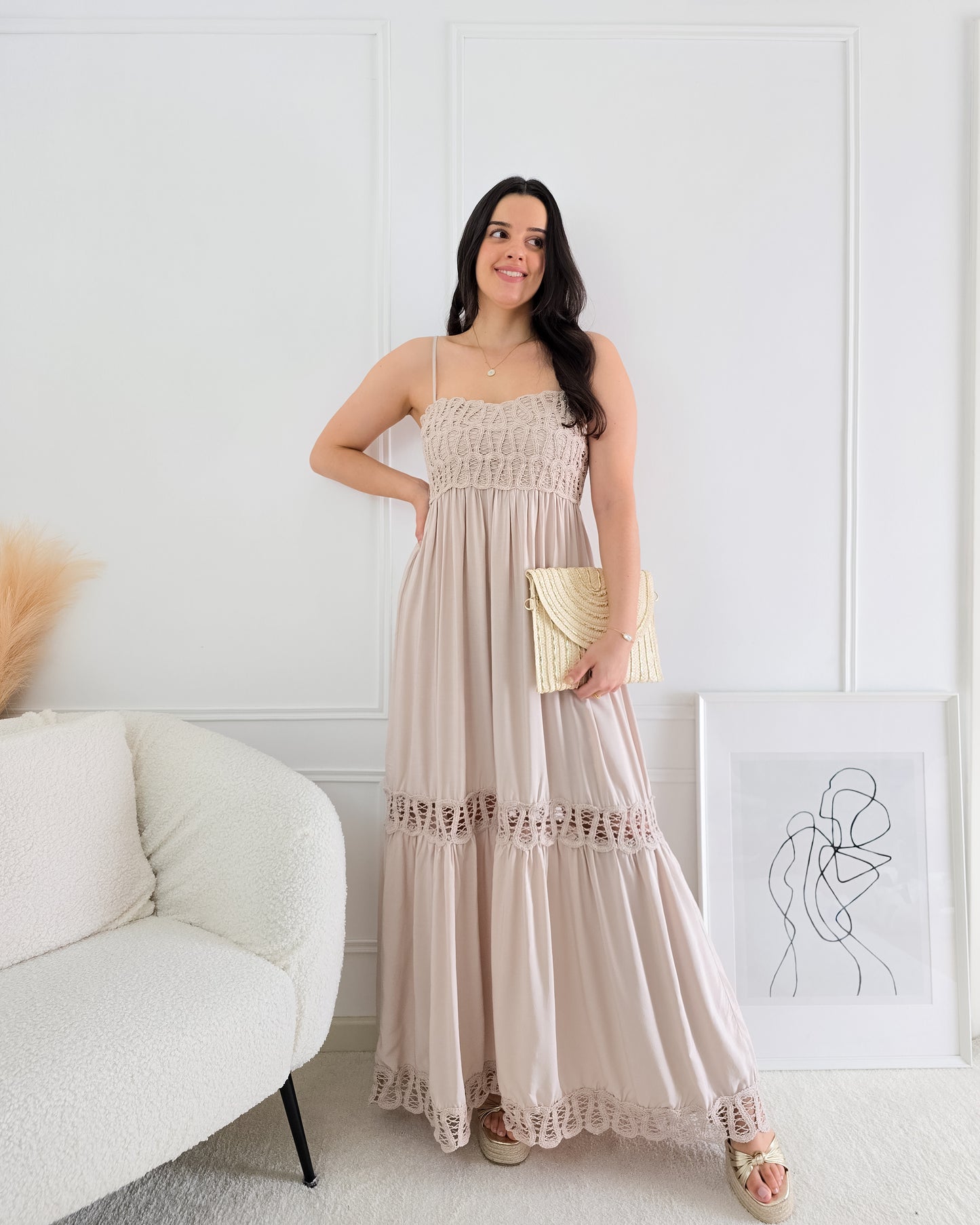 VESTIDO FILIPA BEIGE