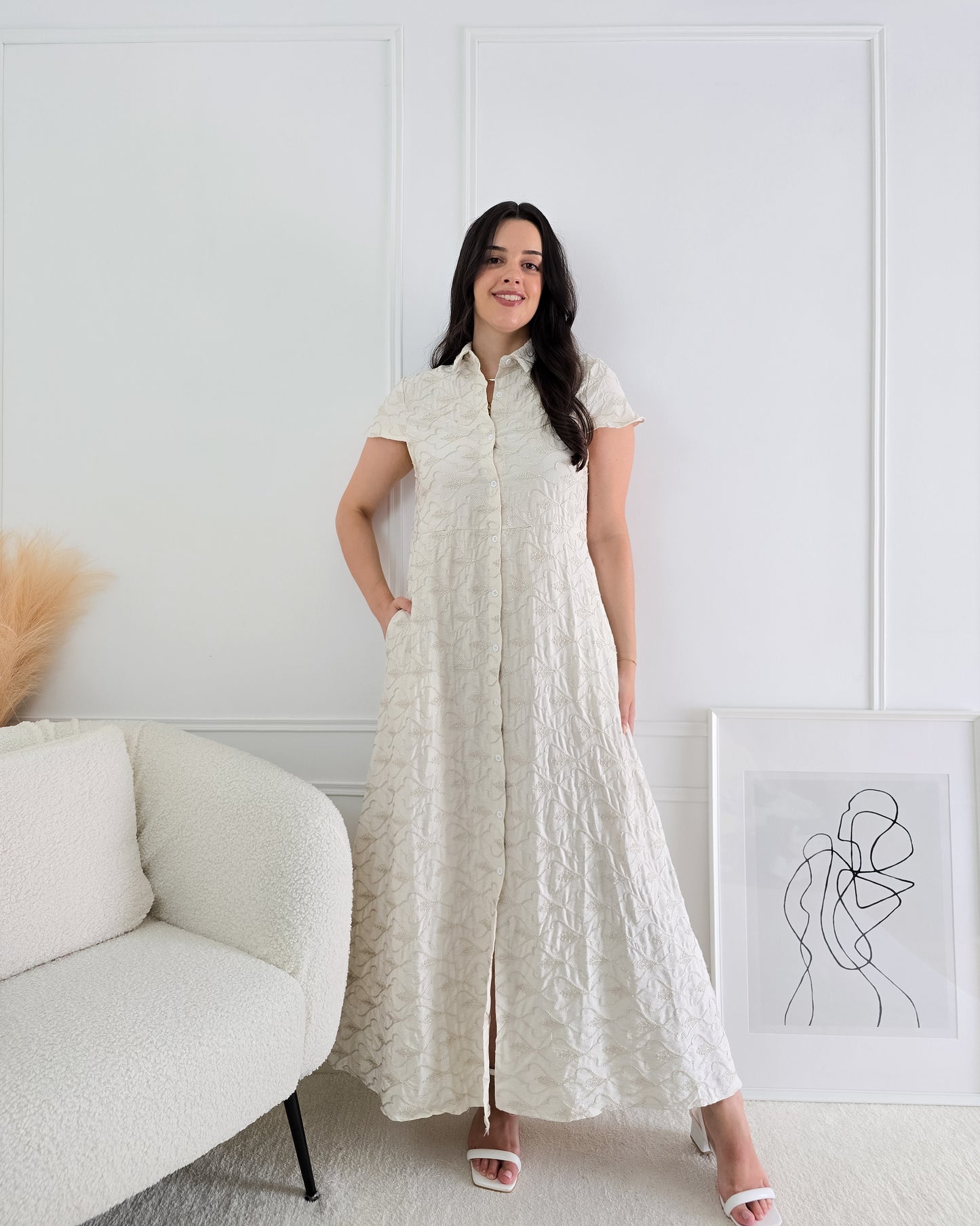 VESTIDO DANIELA BEIGE