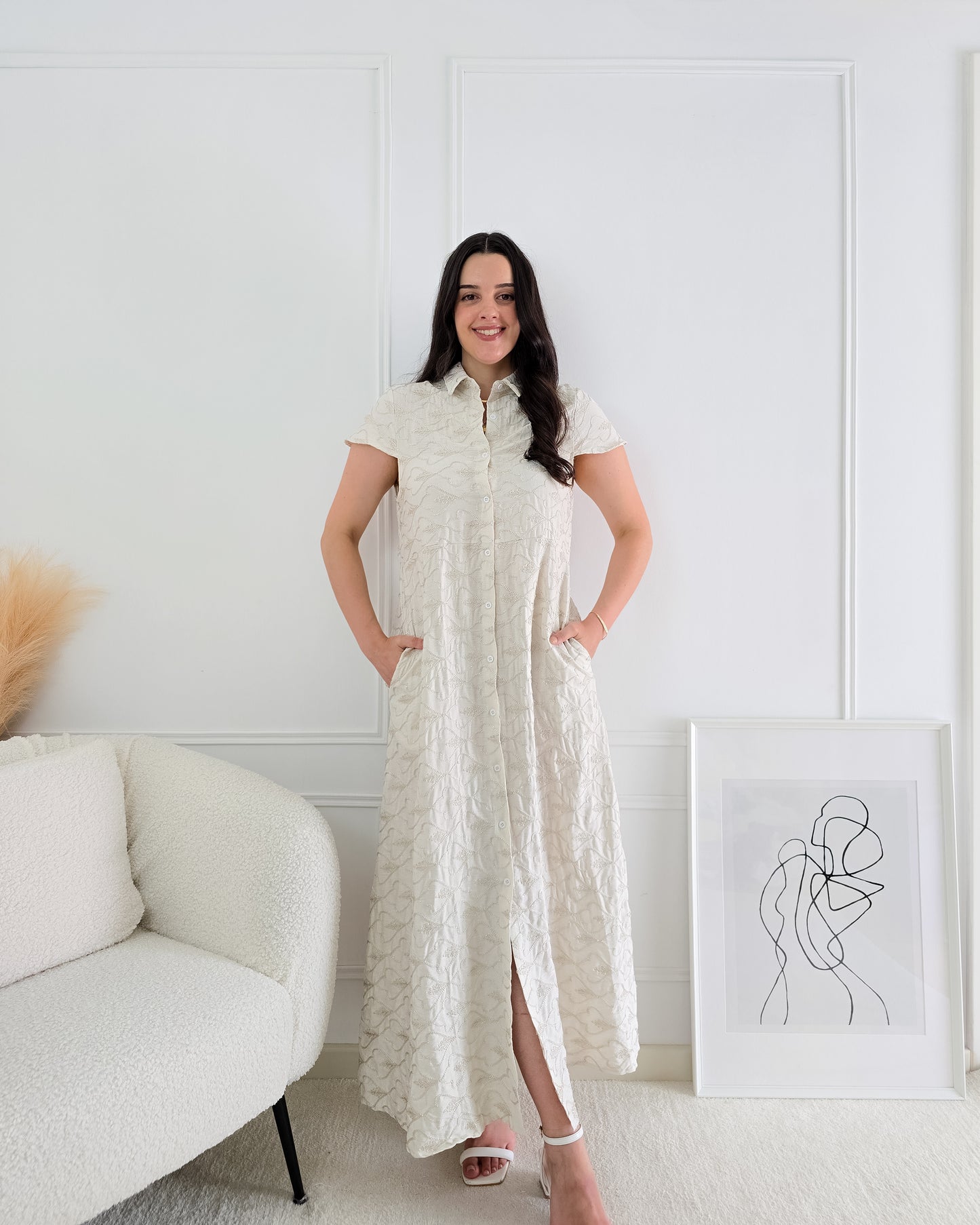 VESTIDO DANIELA BEIGE