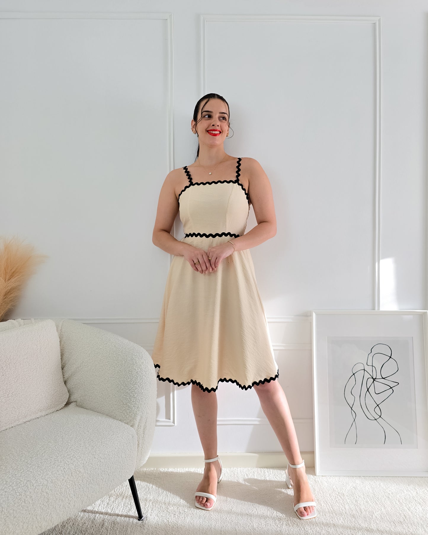 VESTIDO GUIDA CREAM