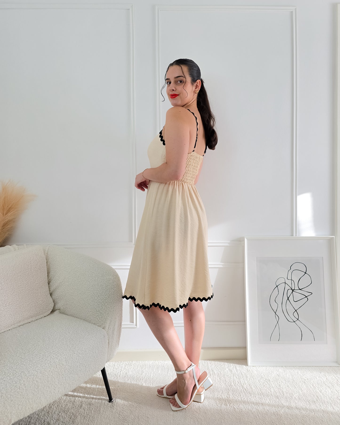 VESTIDO GUIDA CREAM