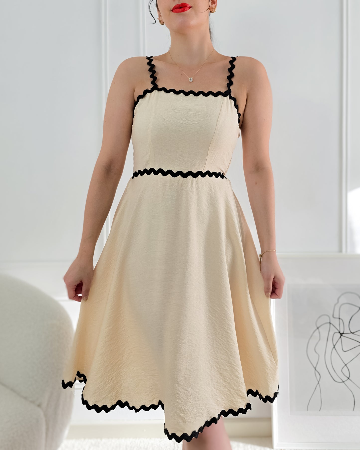 VESTIDO GUIDA CREAM