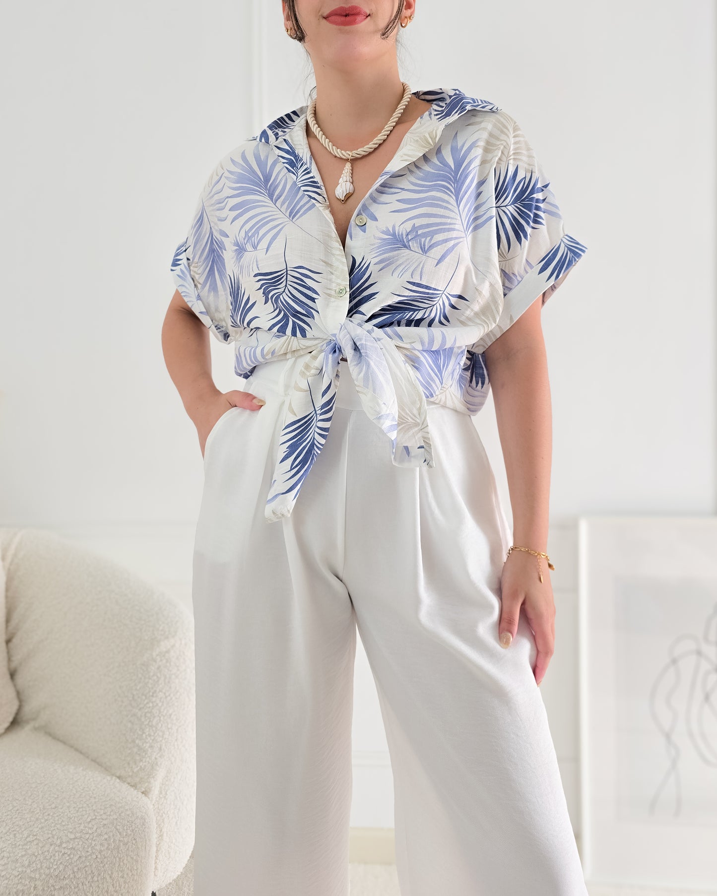 CAMISA DULCE LIGHT BLUE