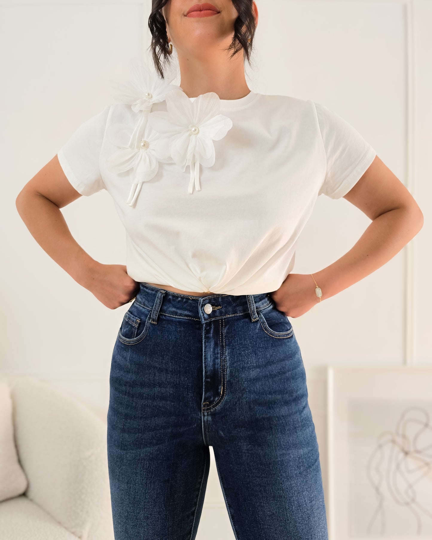 T-SHIRT FLOWER WHITE