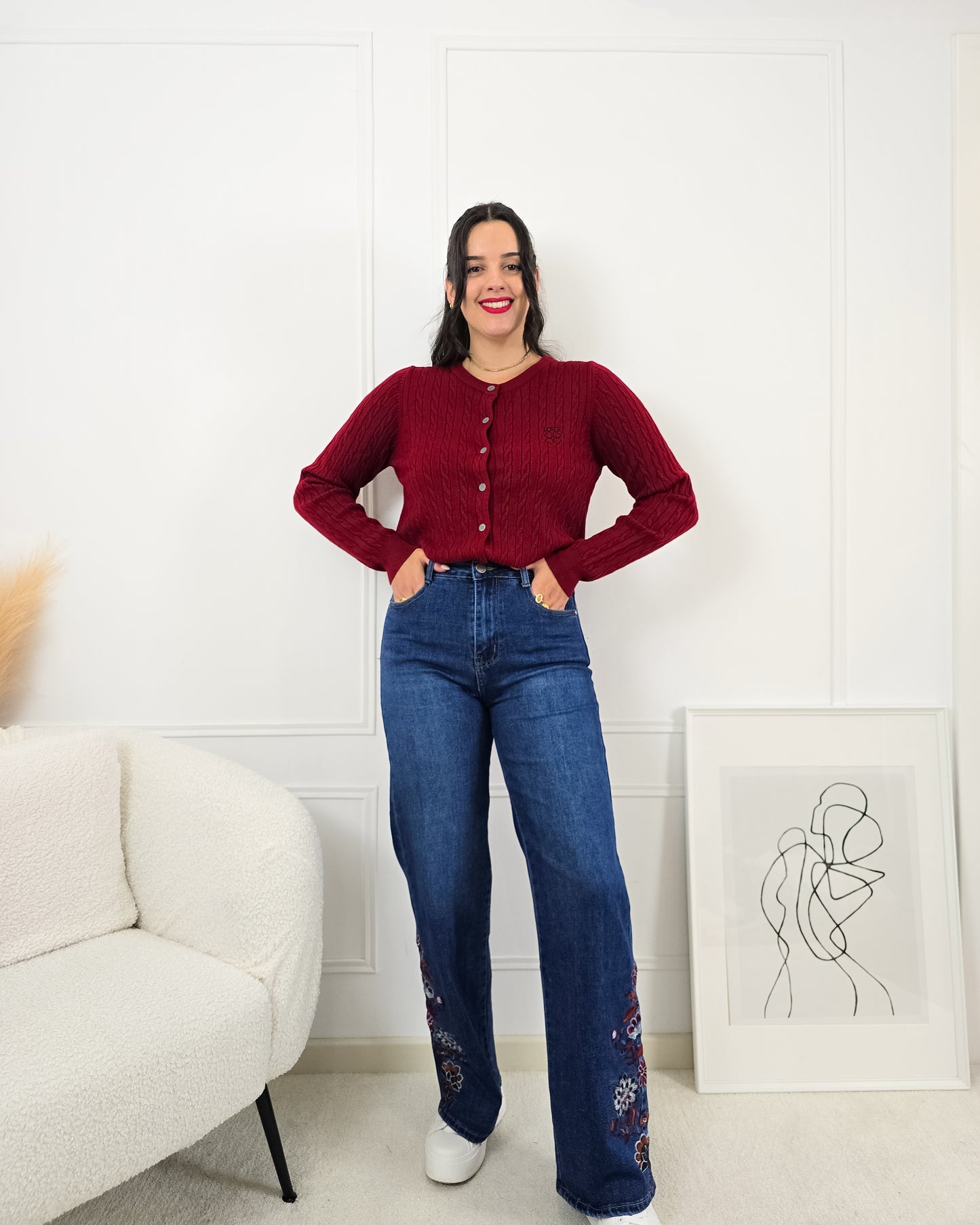 CARDIGAN BENEDITA RED
