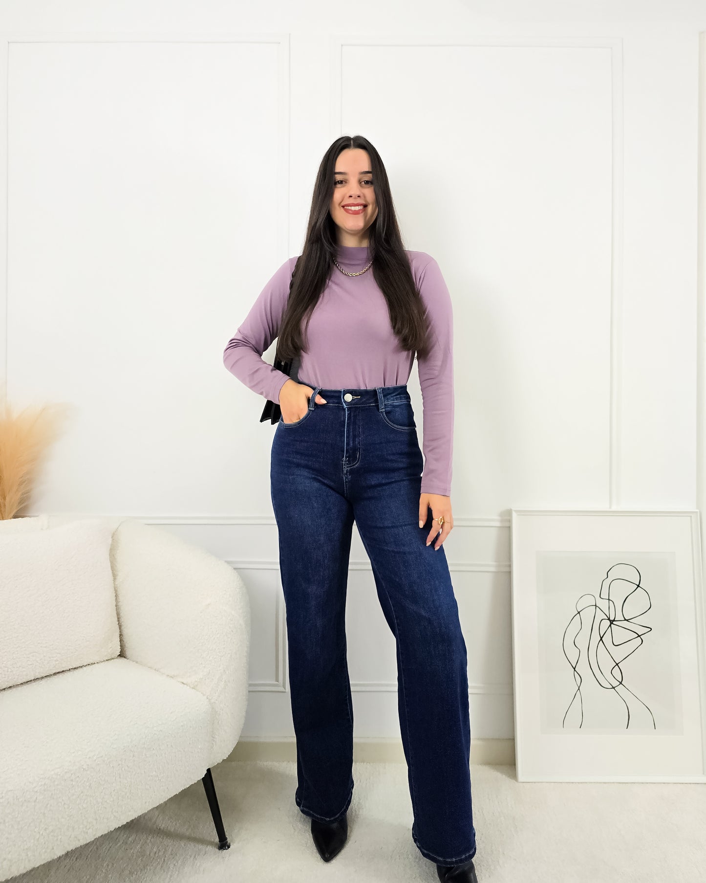 CAMISOLA LICRA LILÁS (cardada)