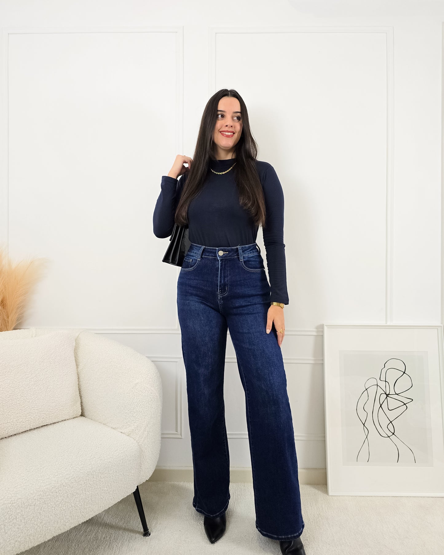 CAMISOLA LICRA AZUL ESCURO (cardada)