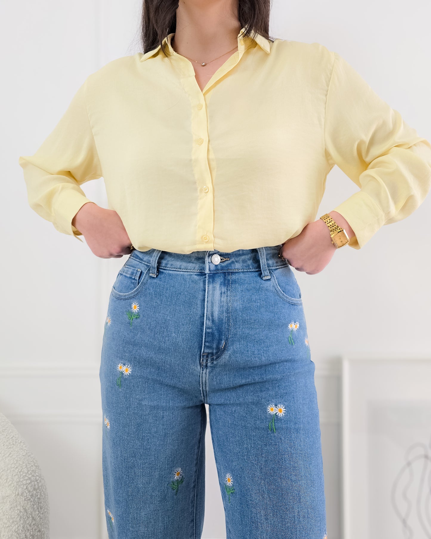 CAMISA CONSTANÇA MANTEIGA