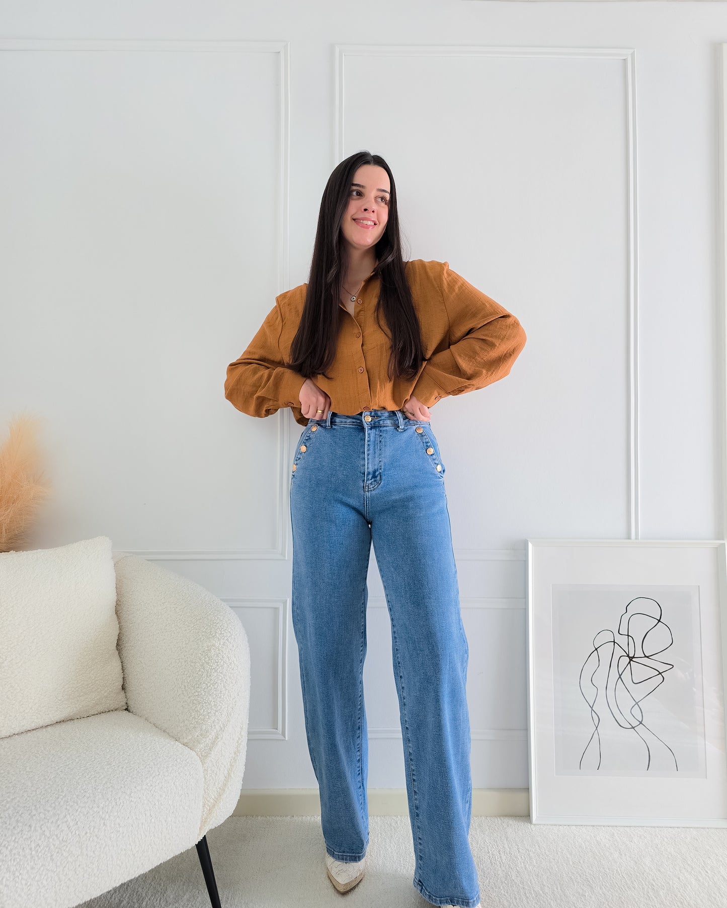 CAMISA JULIA TERRACOTA