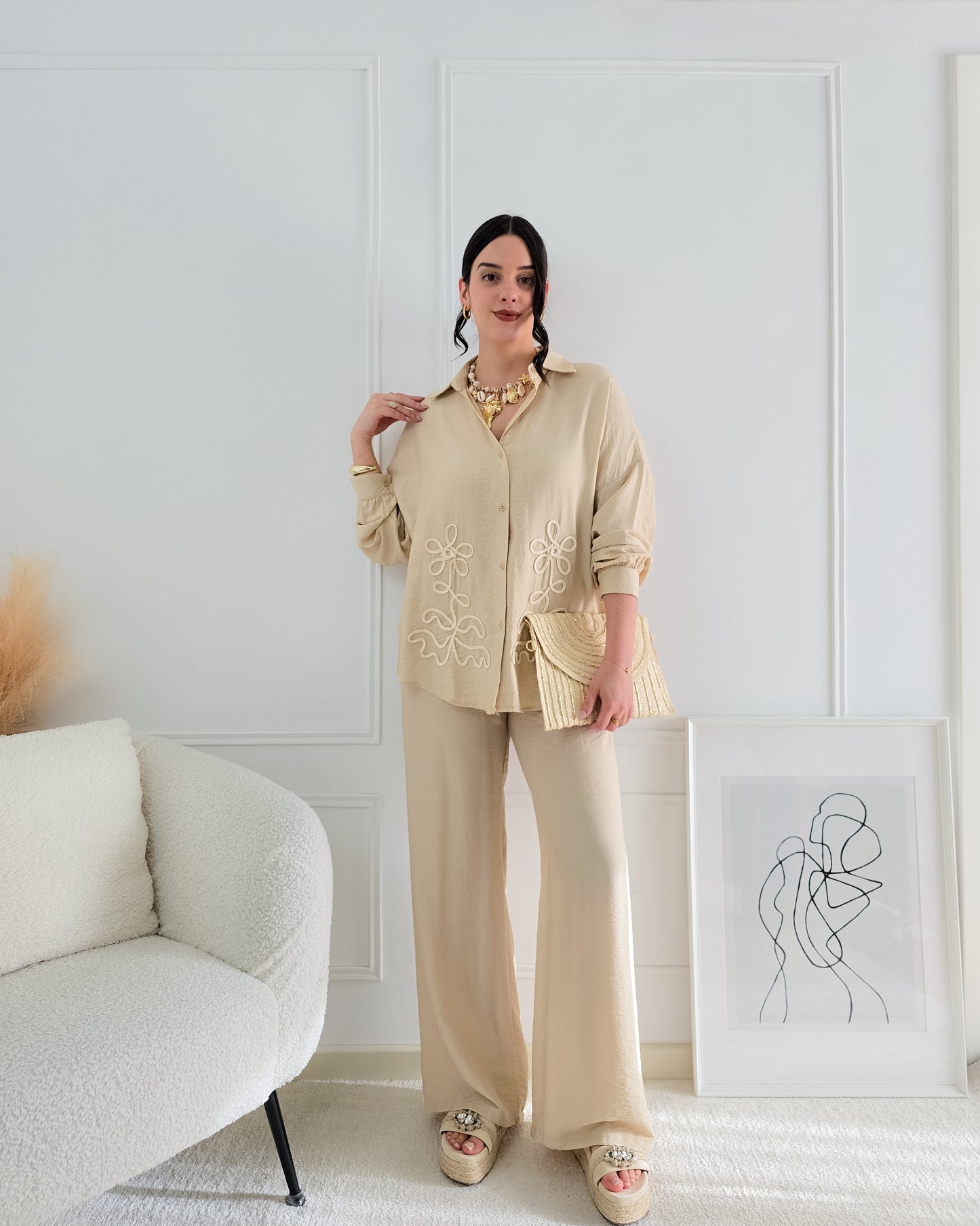 CONJUNTO EMILIA BEGE
