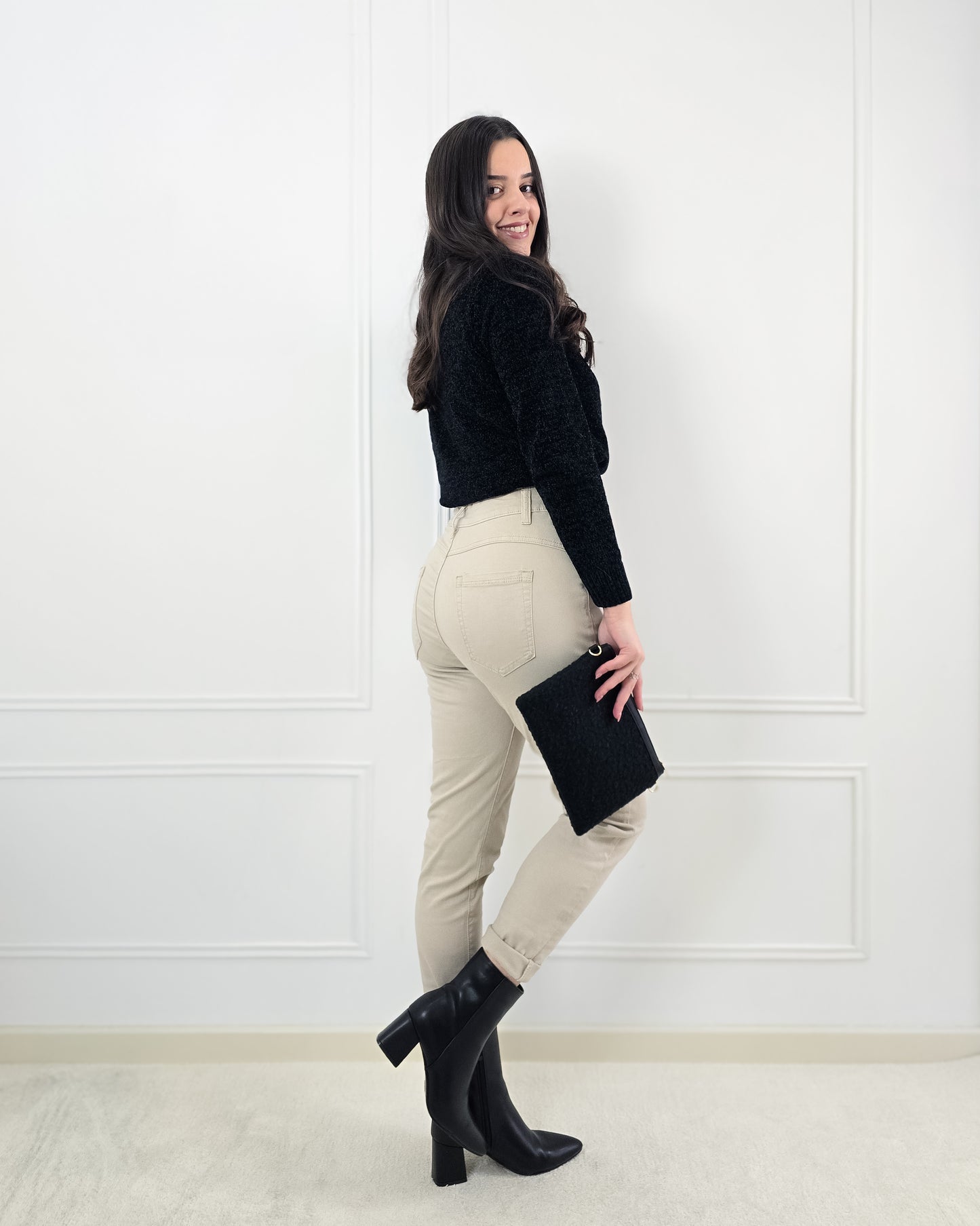 CALÇAS MEGA HIGH WAIST -5KG BEIGE