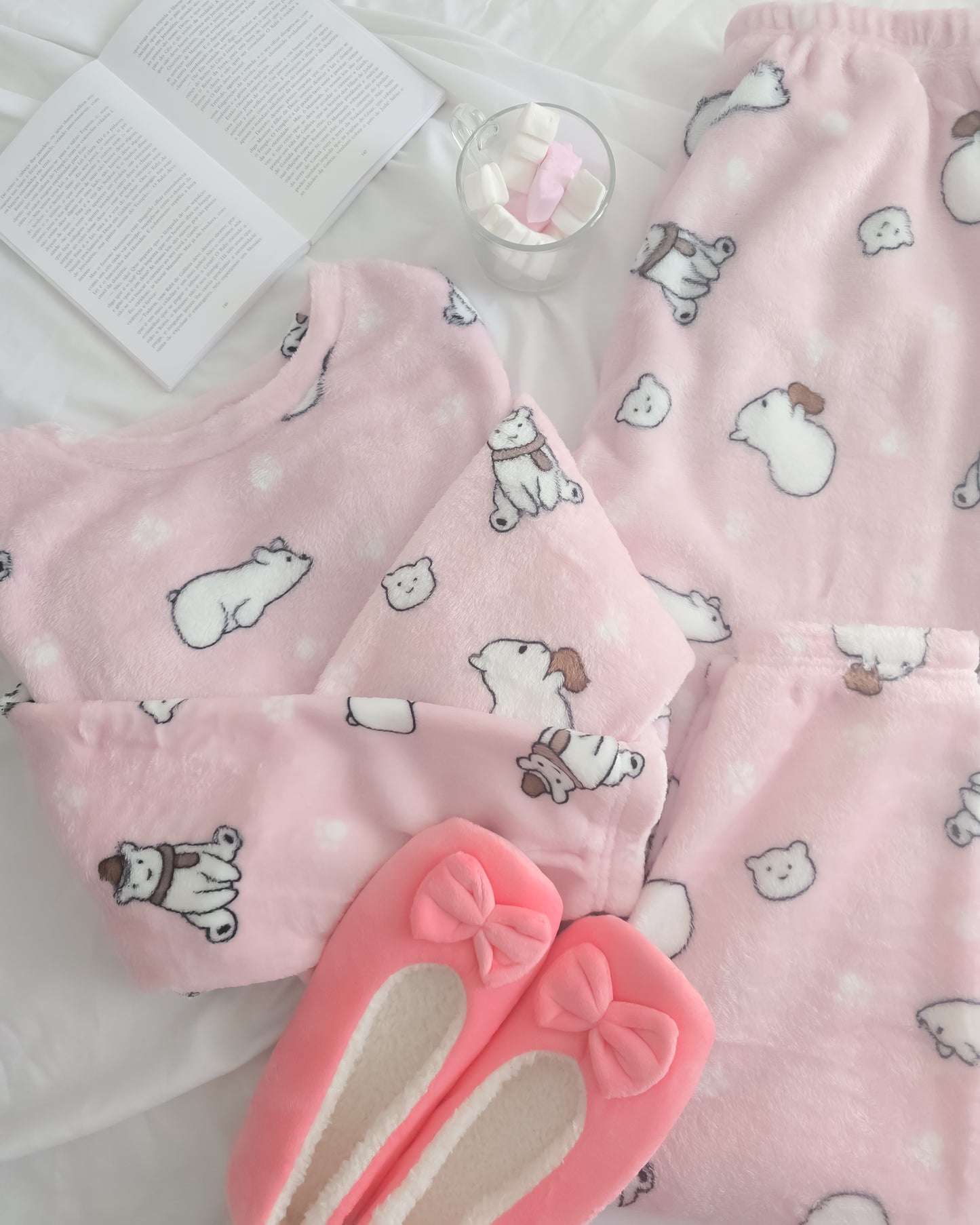 PIJAMA OLIVE PINK + OFERTA PANTUFAS