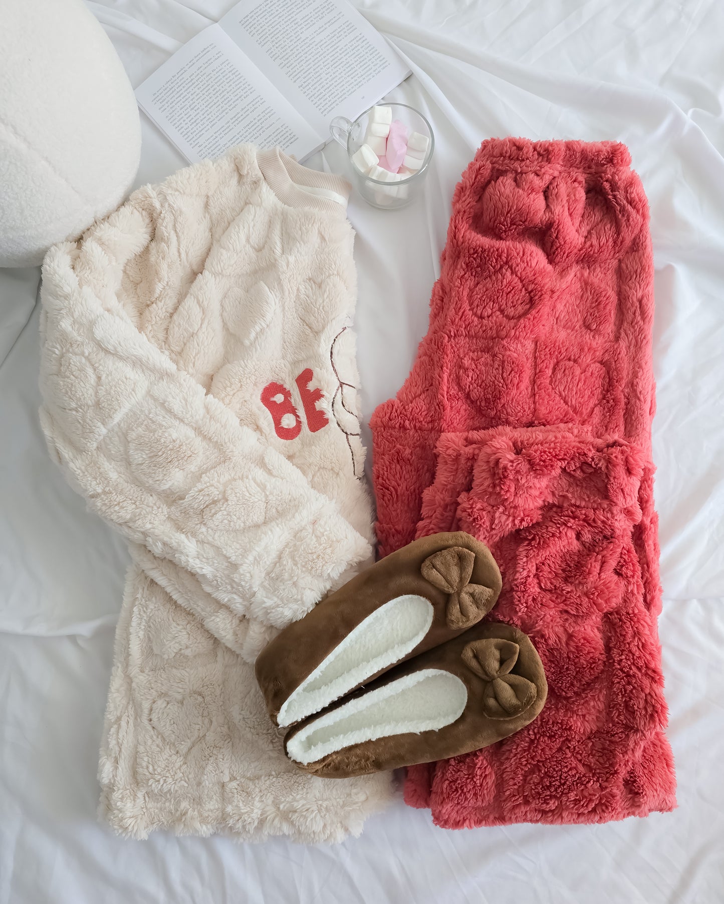 PIJAMA JANE CORAL + OFERTA PANTUFAS