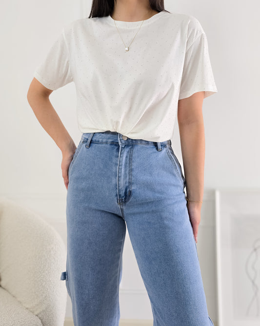T-SHIRT SHINE WHITE