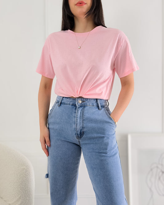 T-SHIRT SHINE PINK