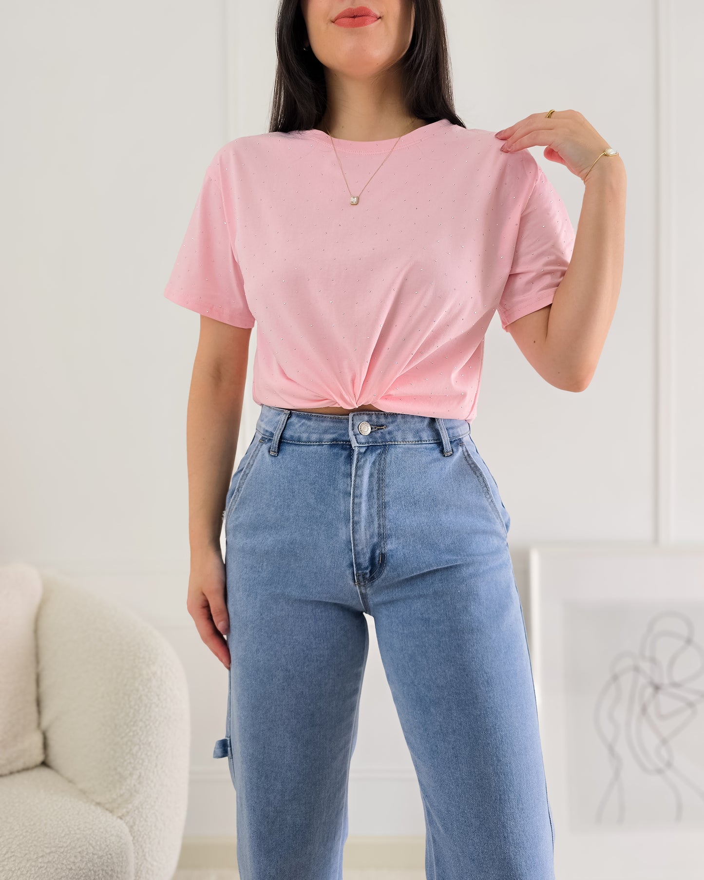 T-SHIRT SHINE PINK