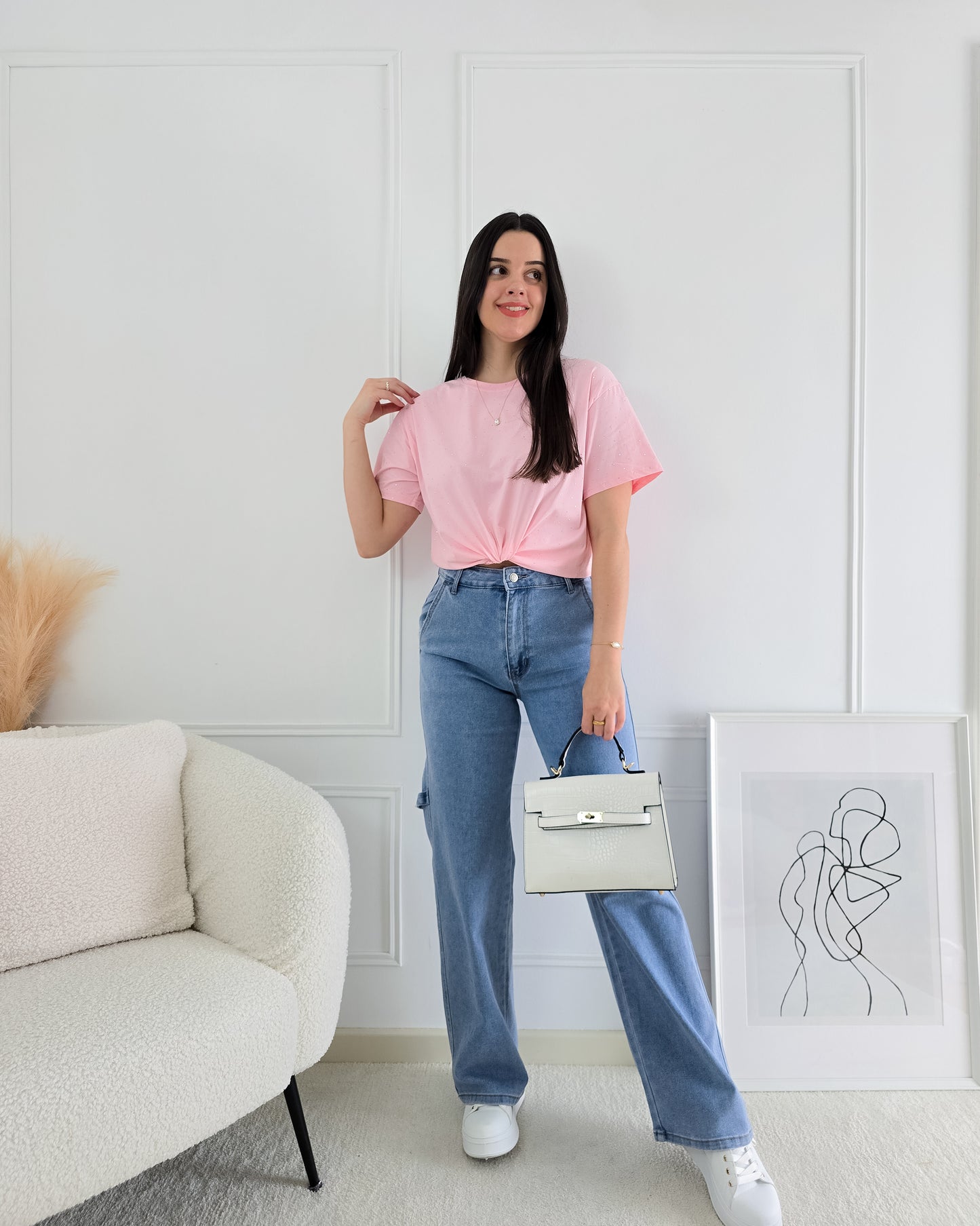 T-SHIRT SHINE PINK