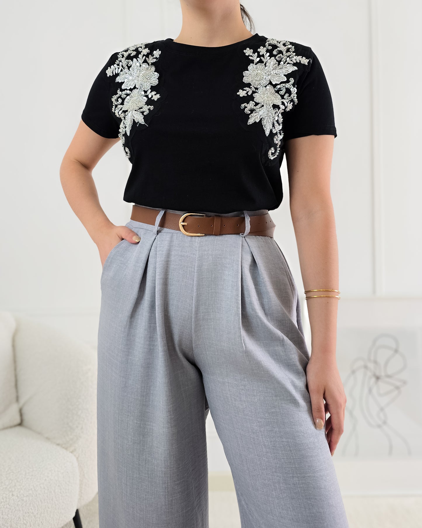 T-SHIRT ELINOR BLACK
