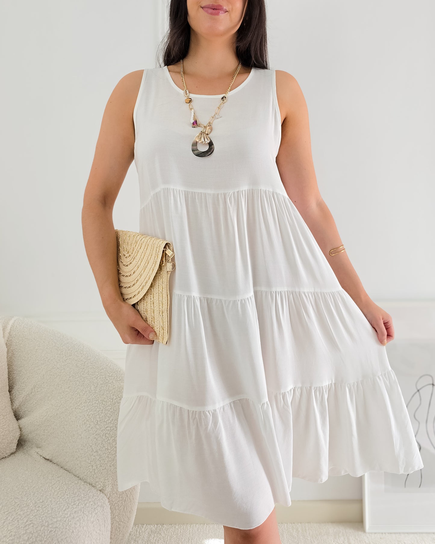 VESTIDO SARA WHITE