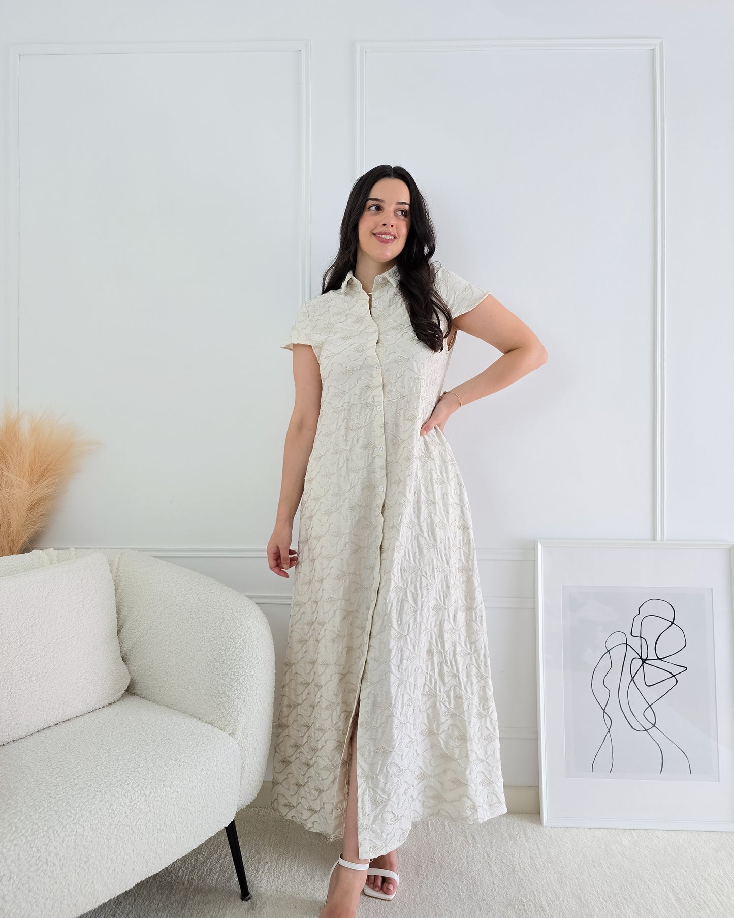 VESTIDO DANIELA BEIGE