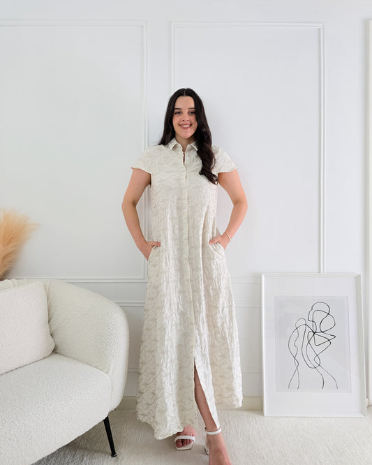 VESTIDO DANIELA BEIGE