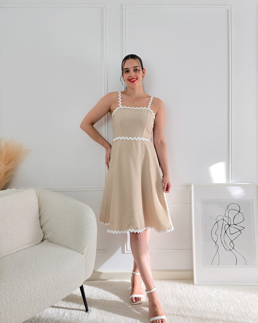 VESTIDO GUIDA BEIGE