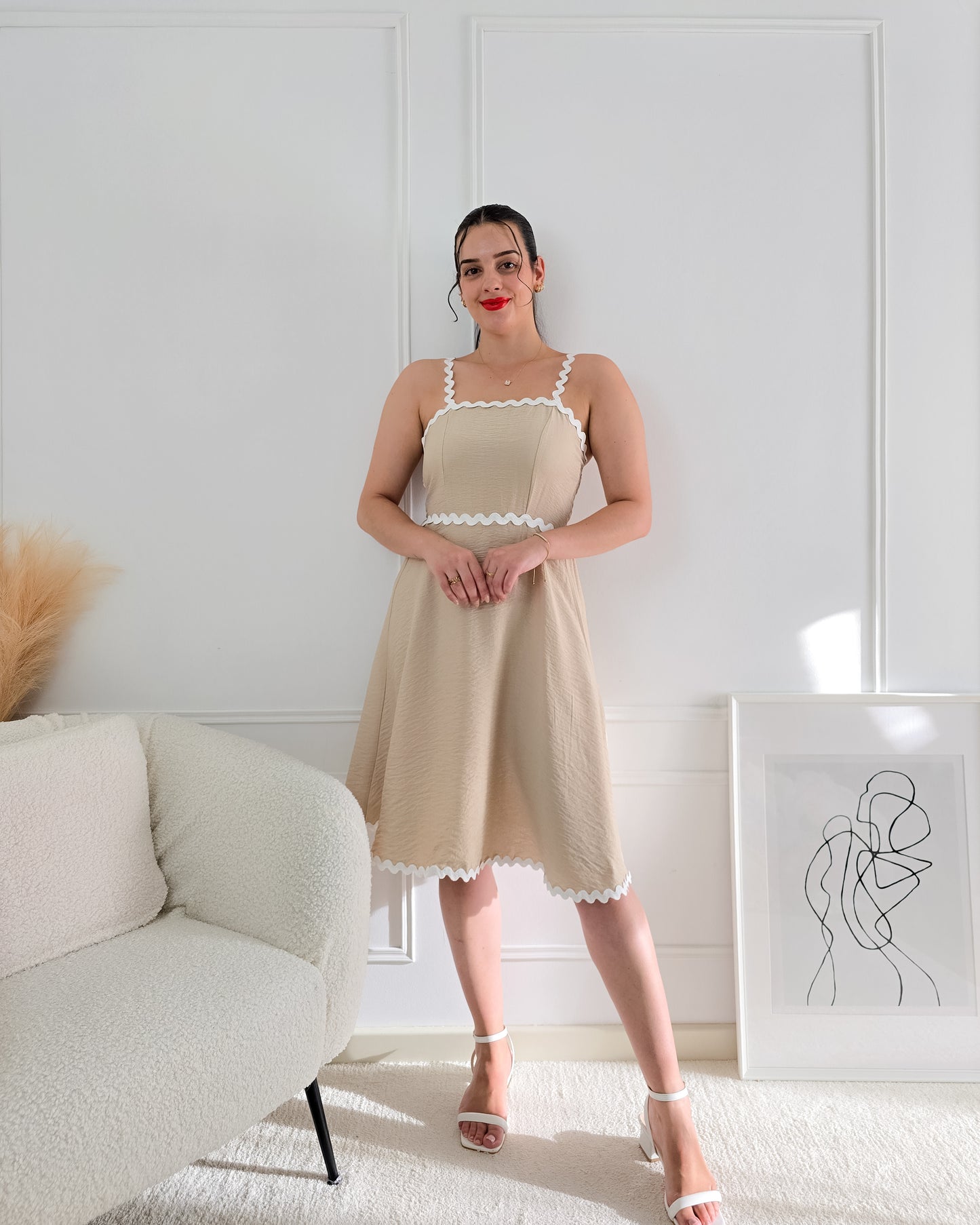 VESTIDO GUIDA BEIGE