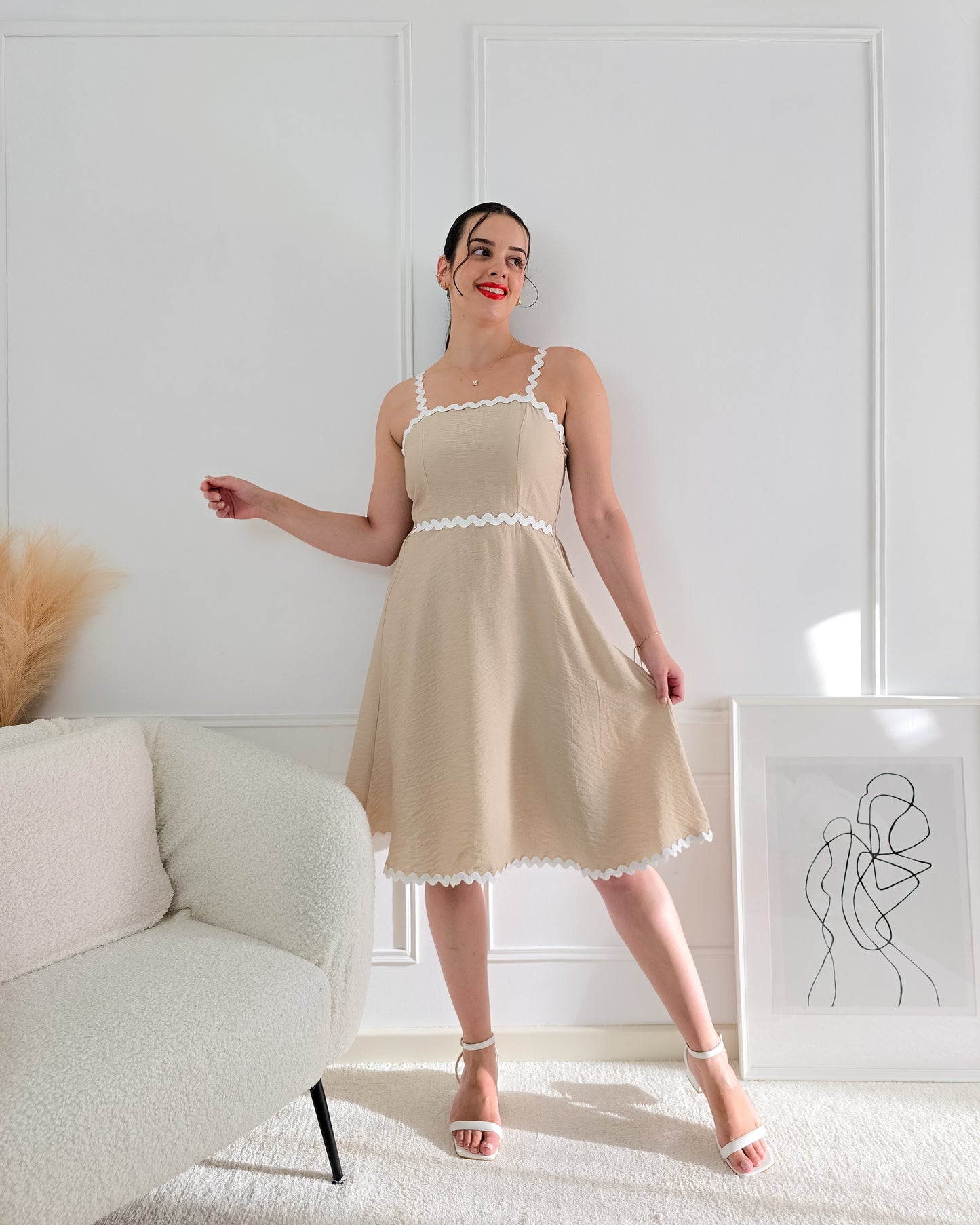 VESTIDO GUIDA BEIGE