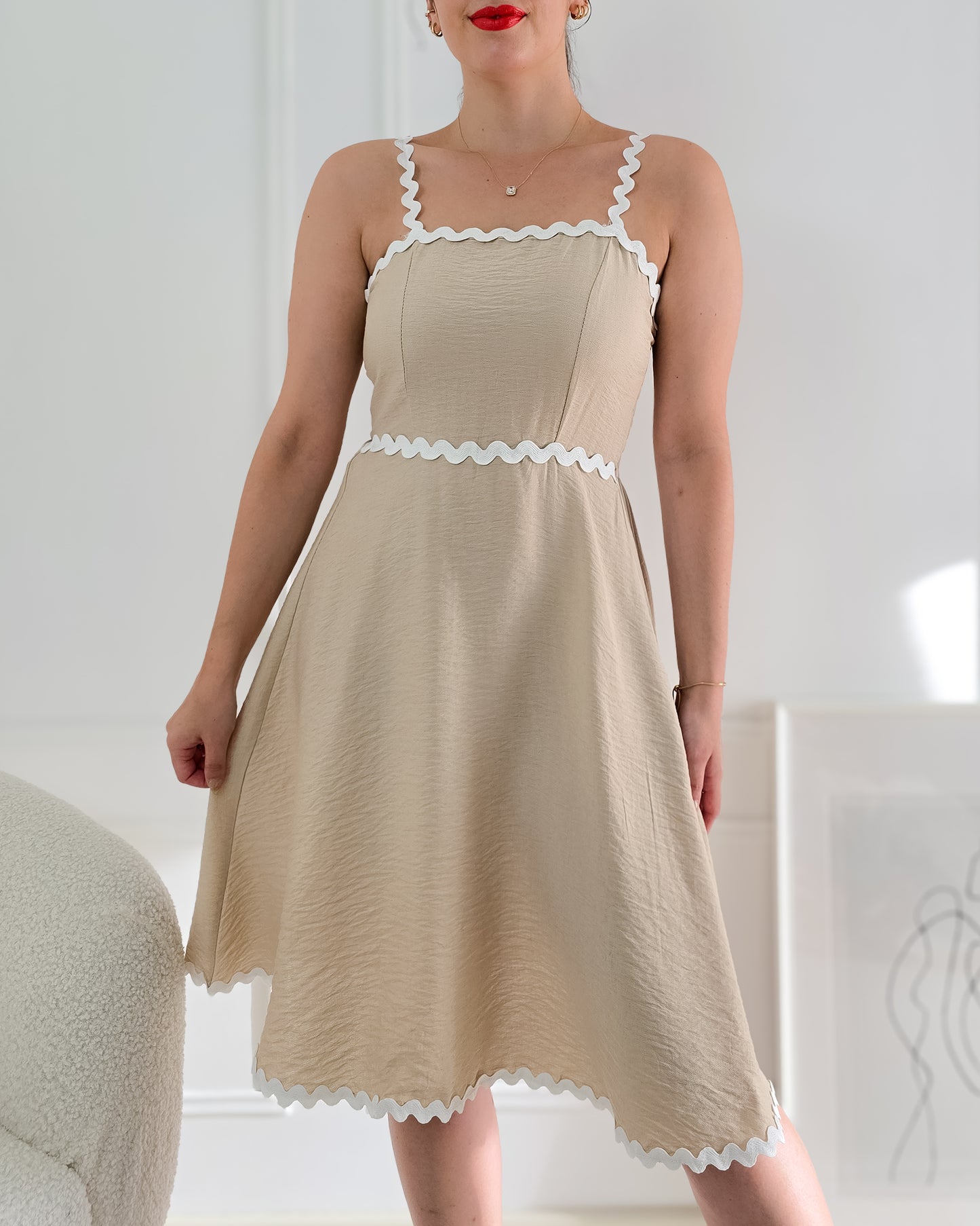 VESTIDO GUIDA BEIGE