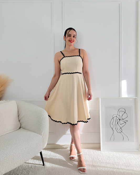 VESTIDO GUIDA CREAM