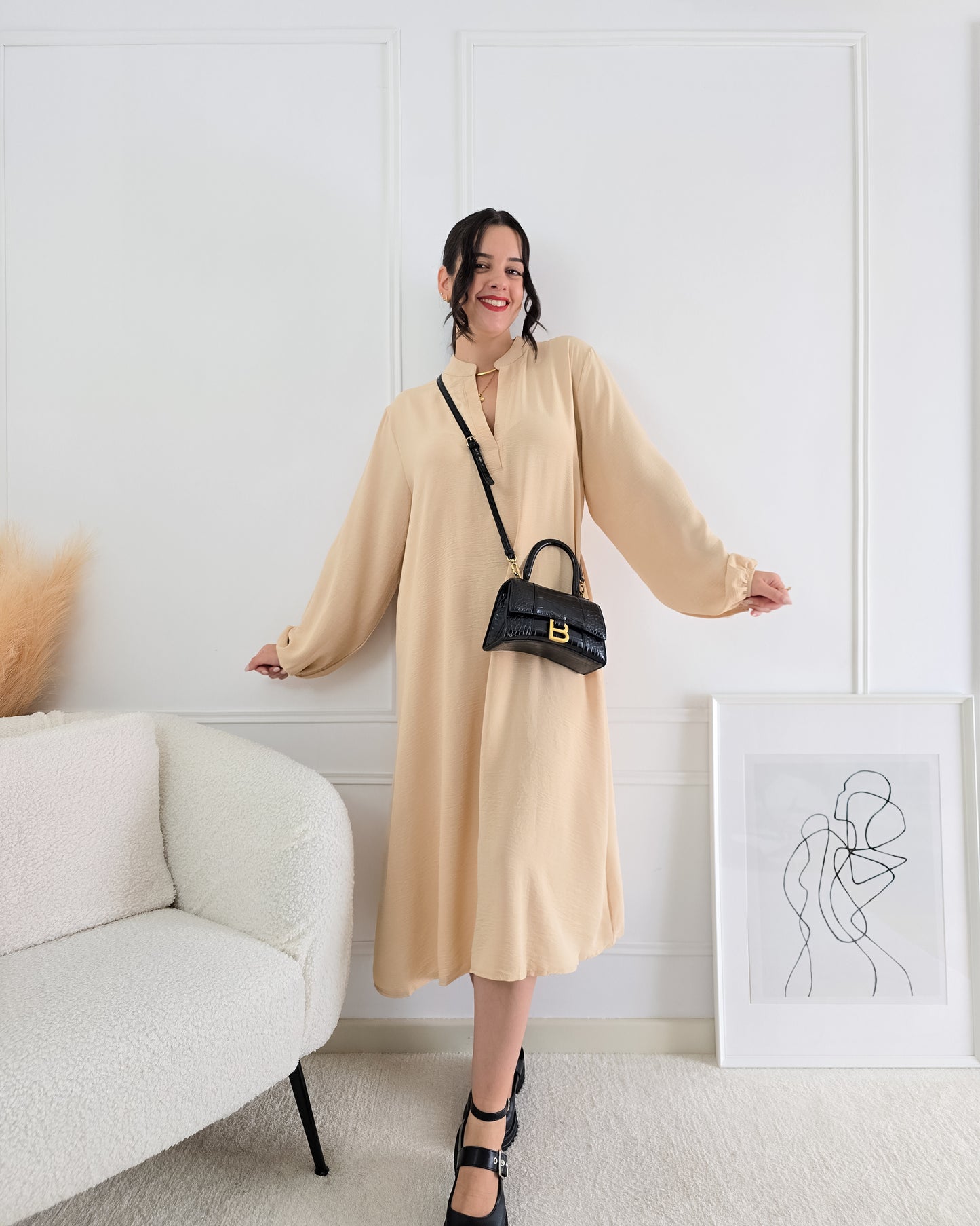 VESTIDO GILDA BEIGE