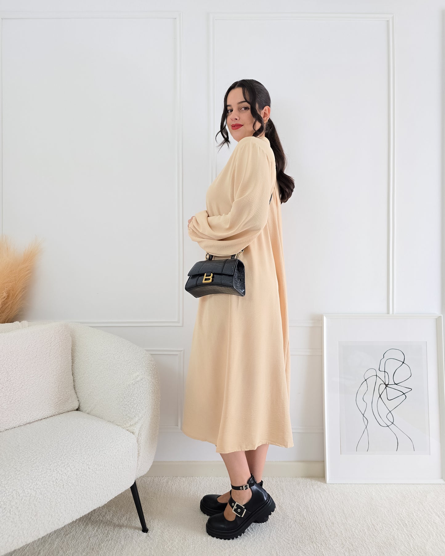 VESTIDO GILDA BEIGE