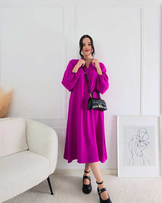 VESTIDO GILDA MAGENTA