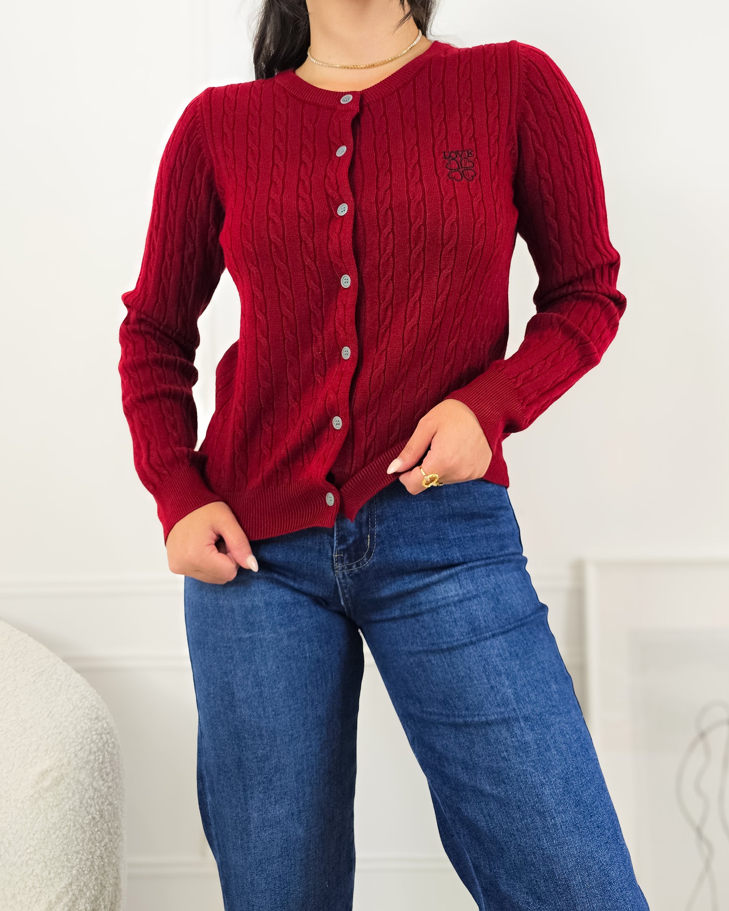 CARDIGAN BENEDITA RED
