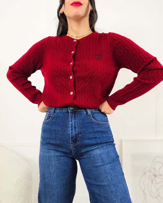 CARDIGAN BENEDITA RED