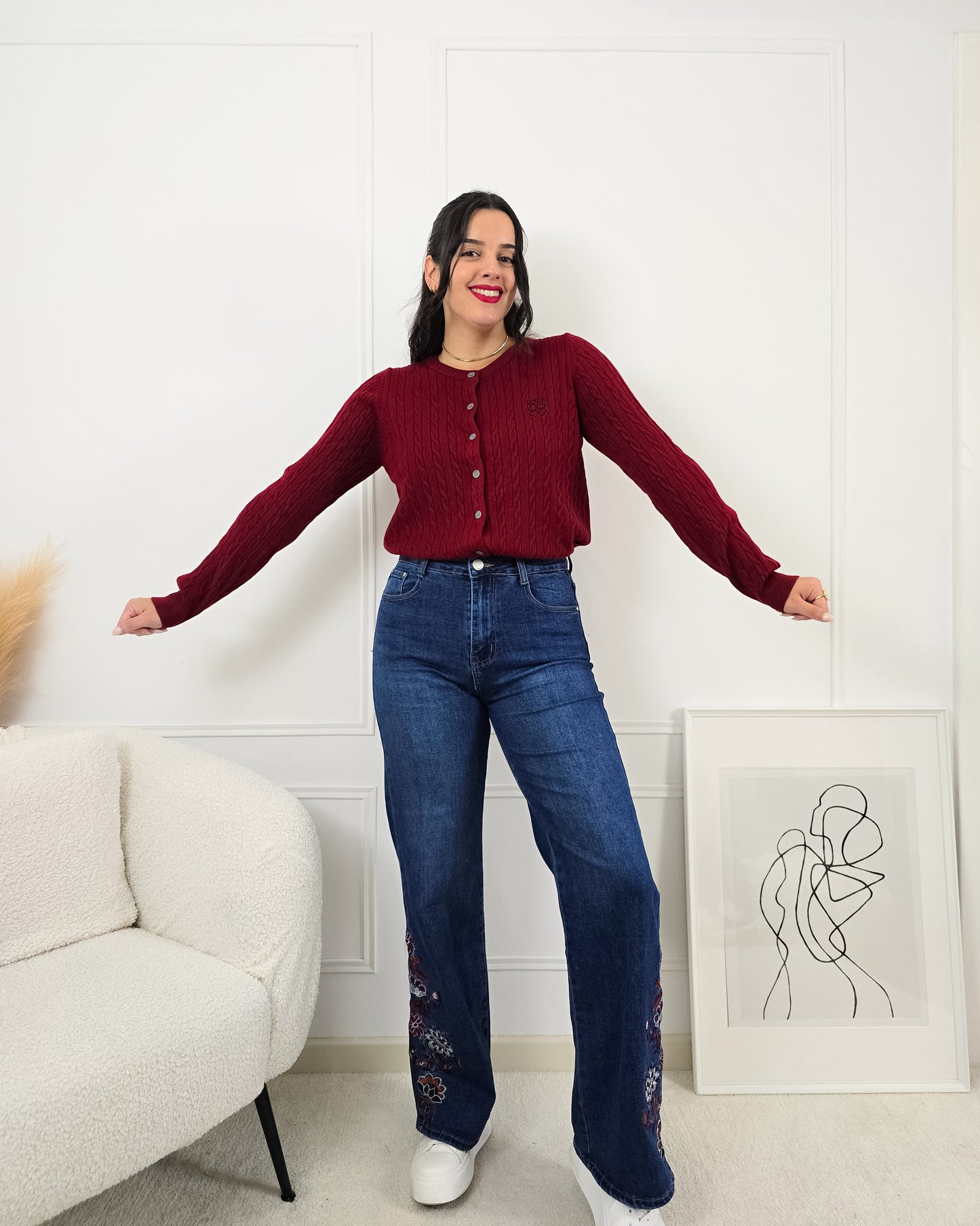 CARDIGAN BENEDITA RED