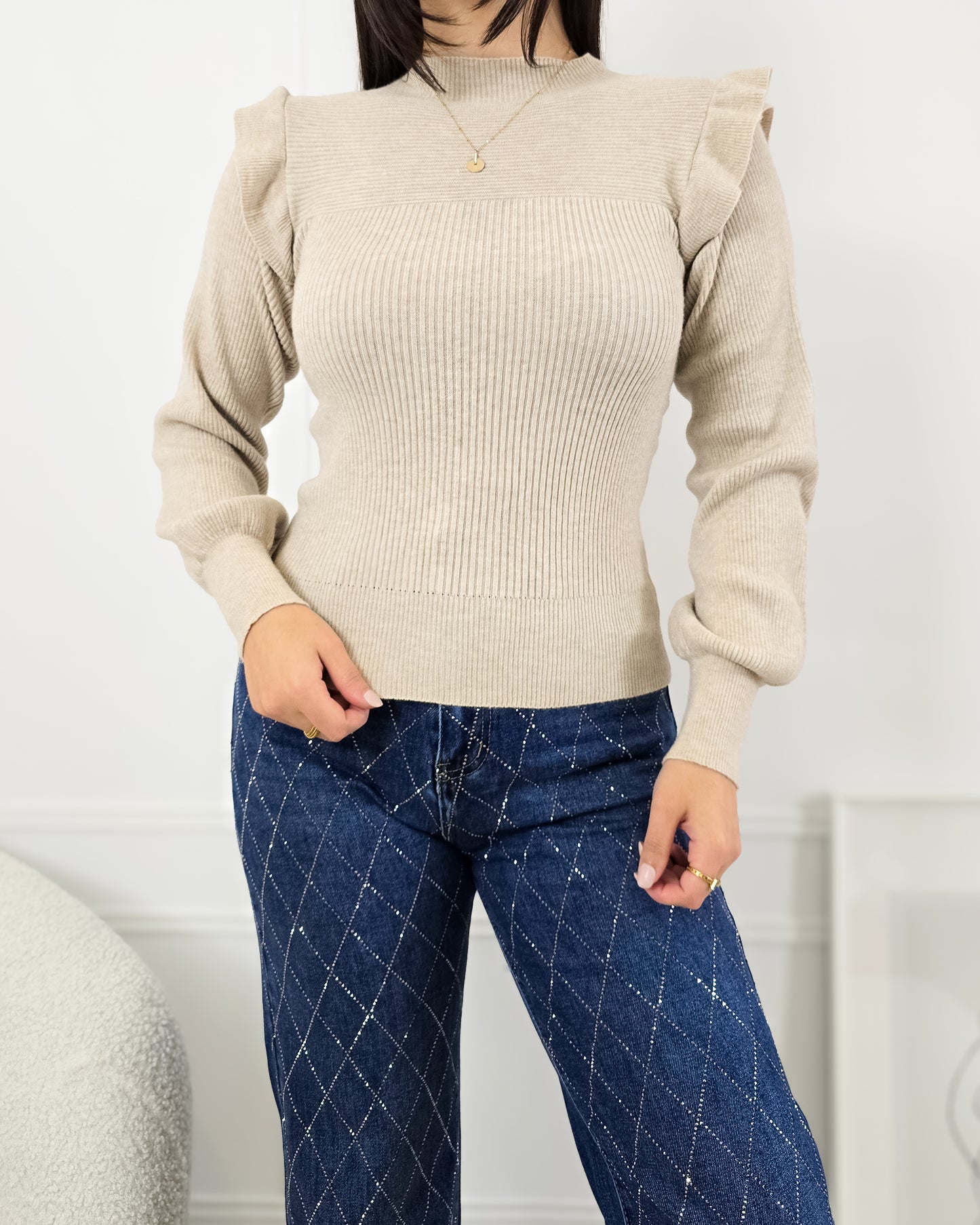 CAMISOLA GERTRUDES BEIGE