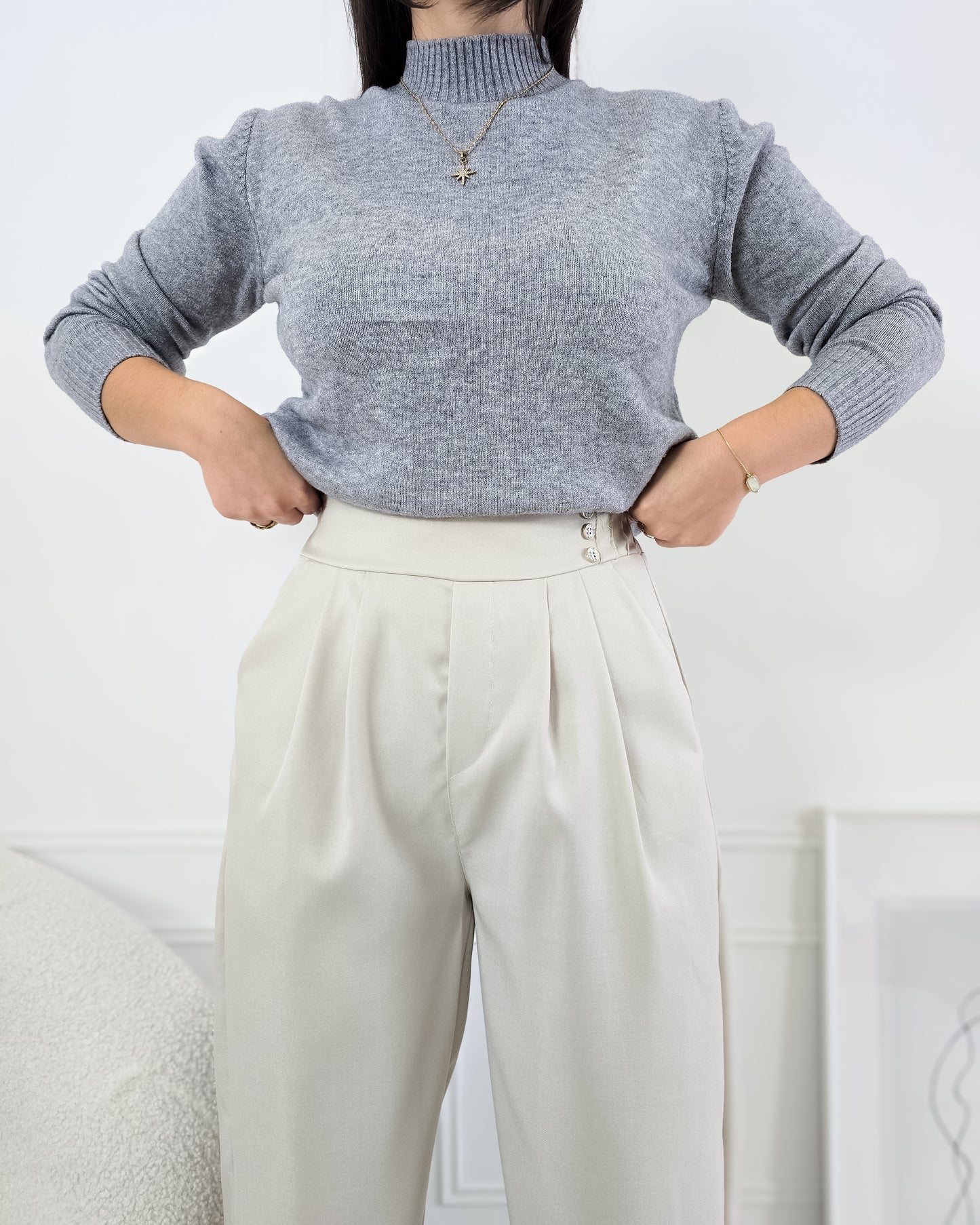 CALÇAS CARLOTA BEIGE