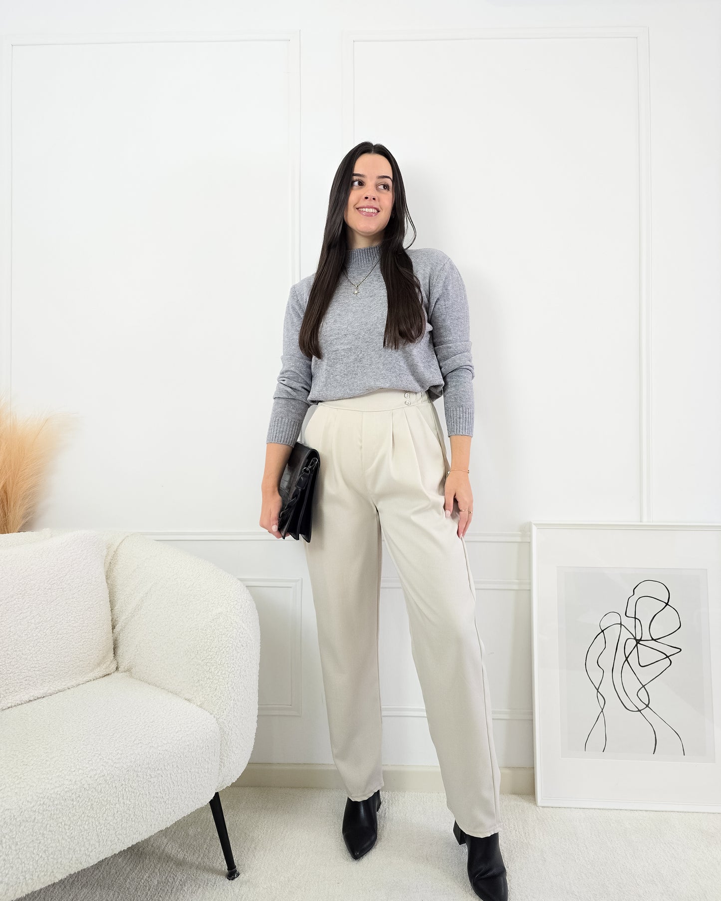 CALÇAS CARLOTA BEIGE