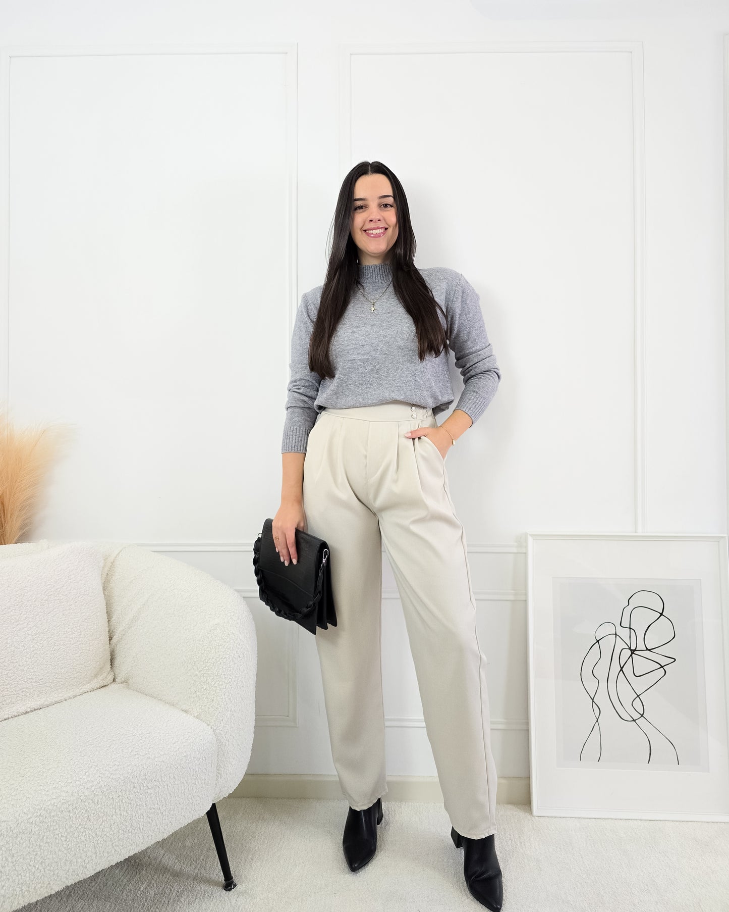 CALÇAS CARLOTA BEIGE